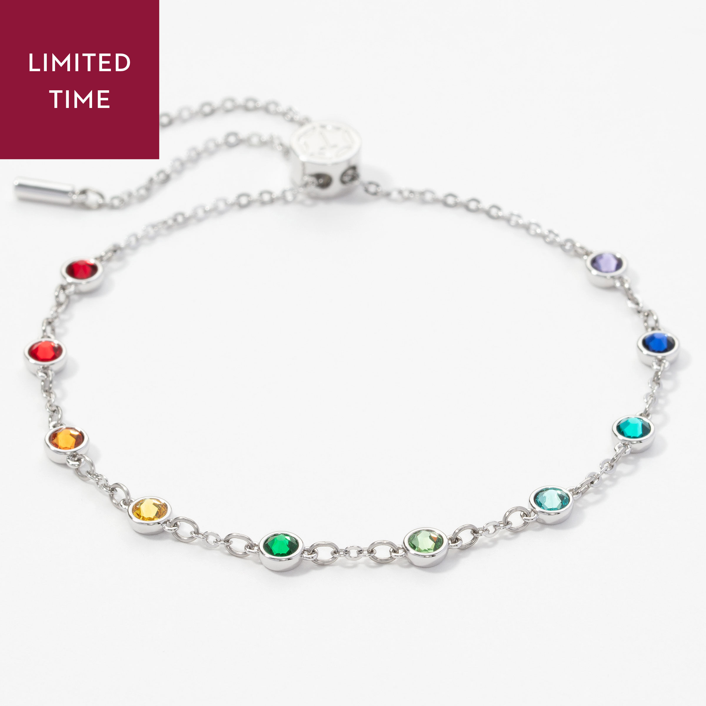 Fine Line Bracelet, Rainbow