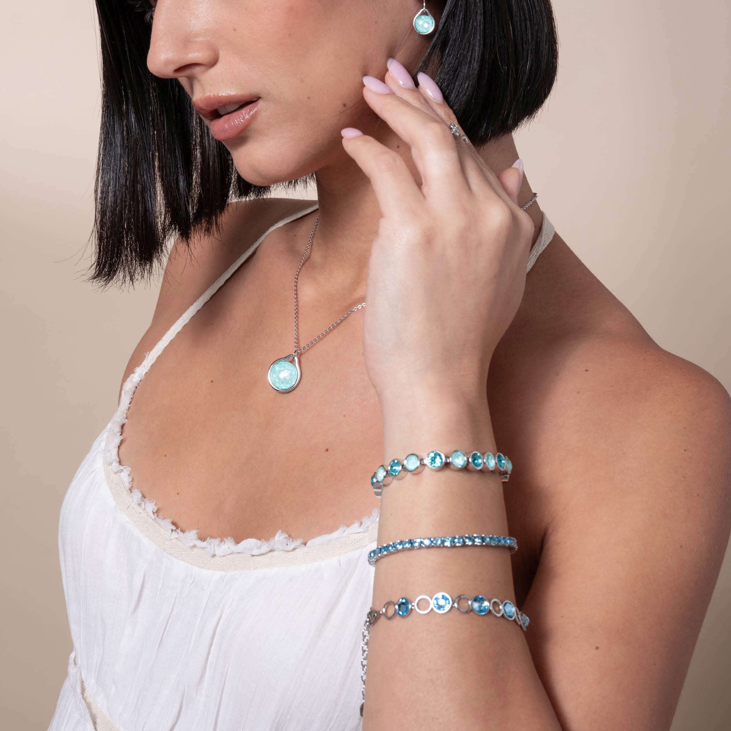 March Birthstone Bracelet — view 2