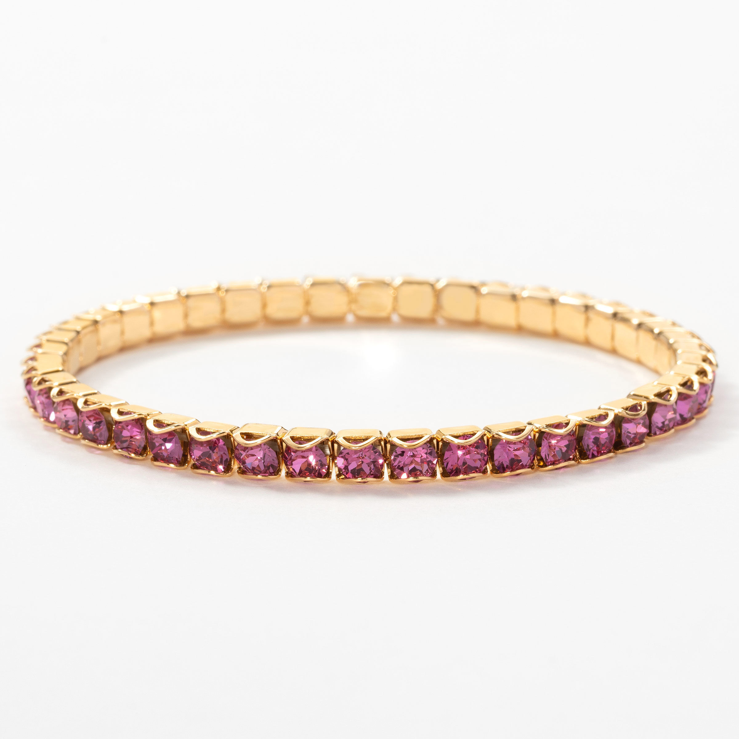 Golden Dark Rose Stretch Bracelet