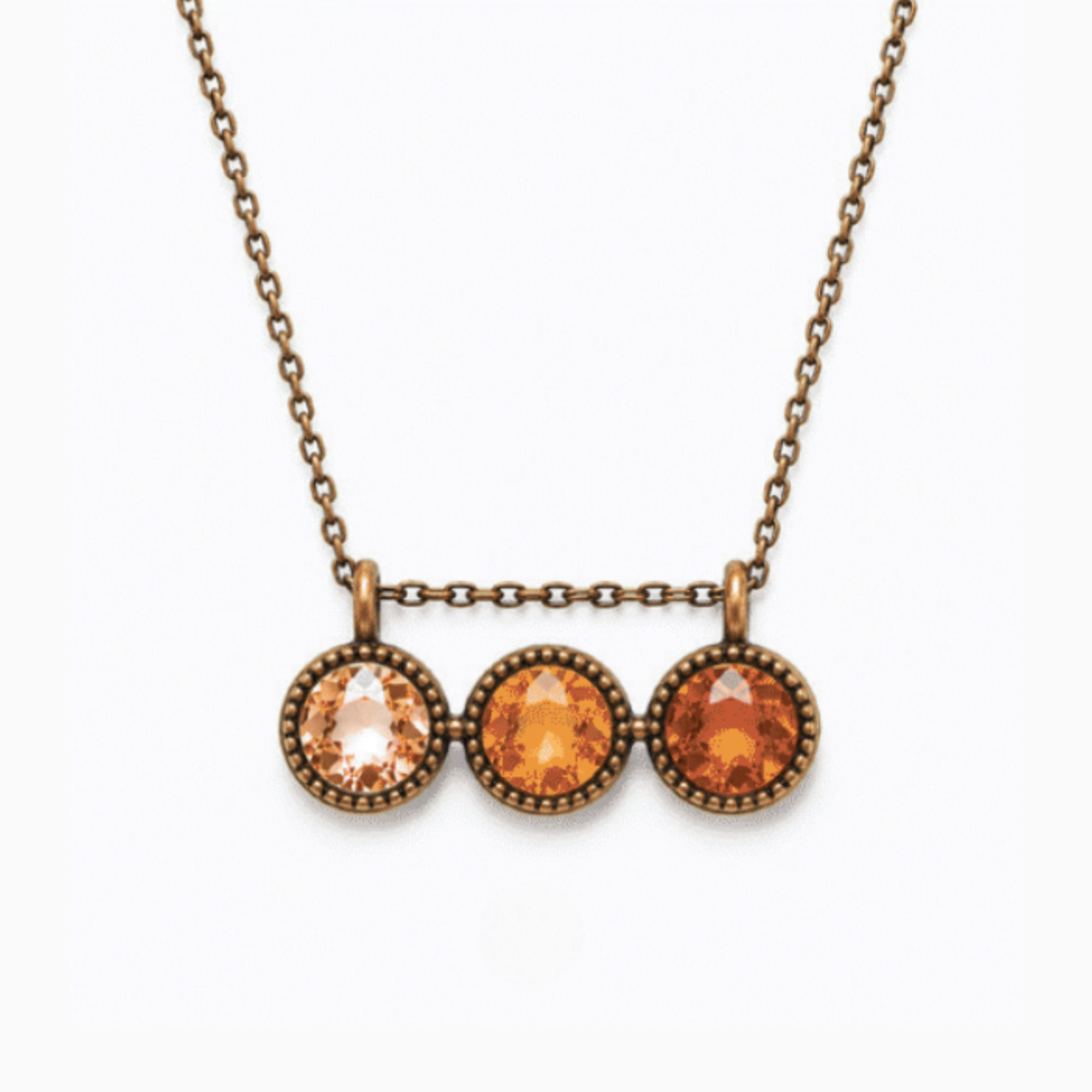 Triple Play Necklace, Harvest