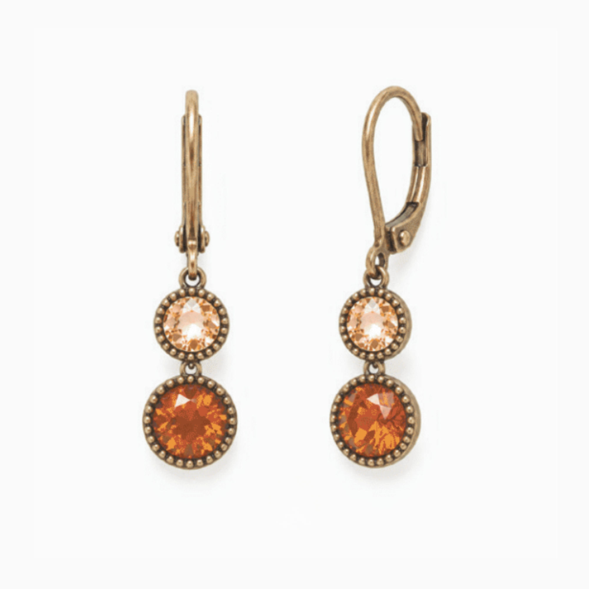 Triple Play Earrings, Harvest