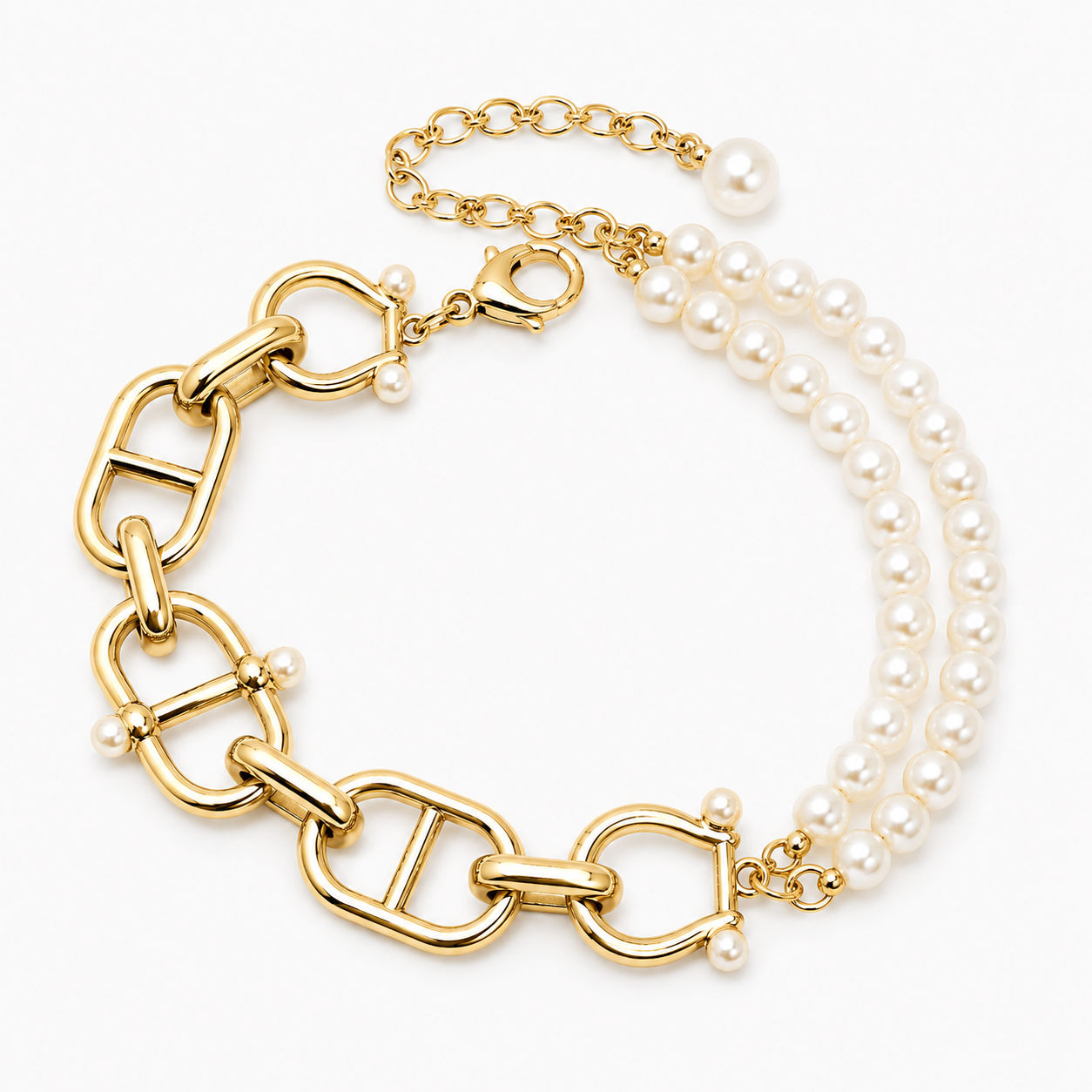 Ruby Claire Bracelet, Golden