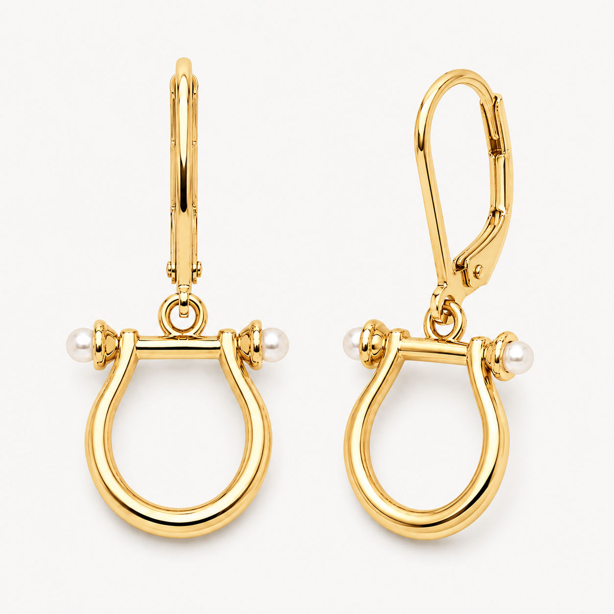 Ruby Claire Earrings, Golden
