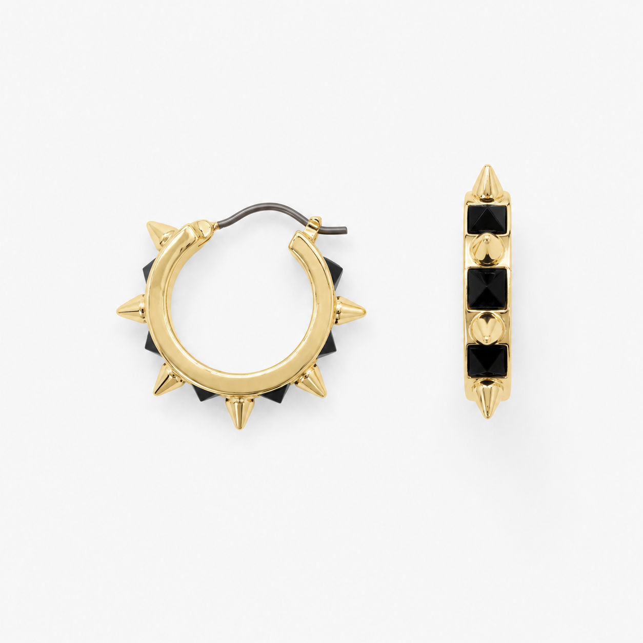 Get to the Point Earrings, Golden Jet