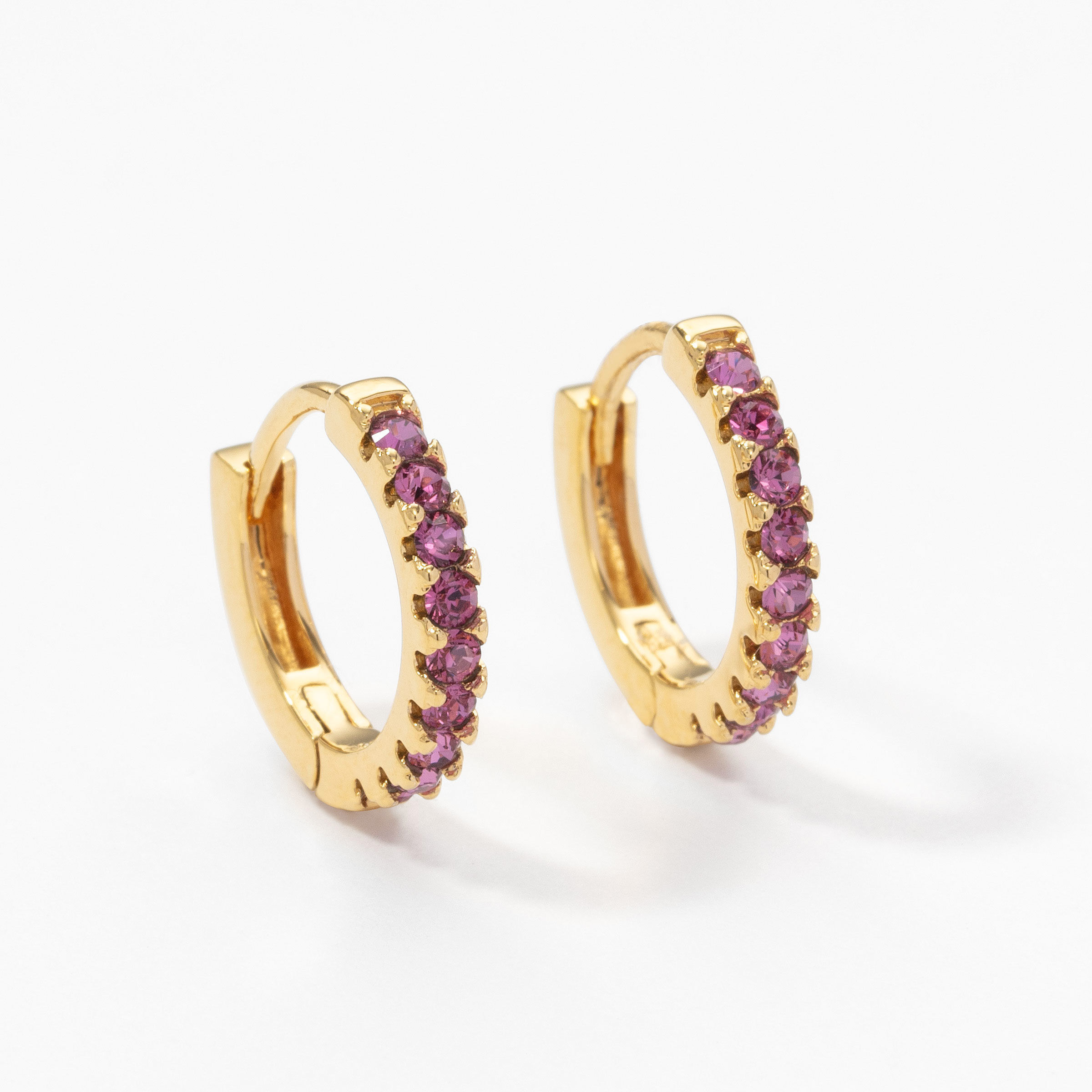 Your Move Earrings, Golden Dark Rose