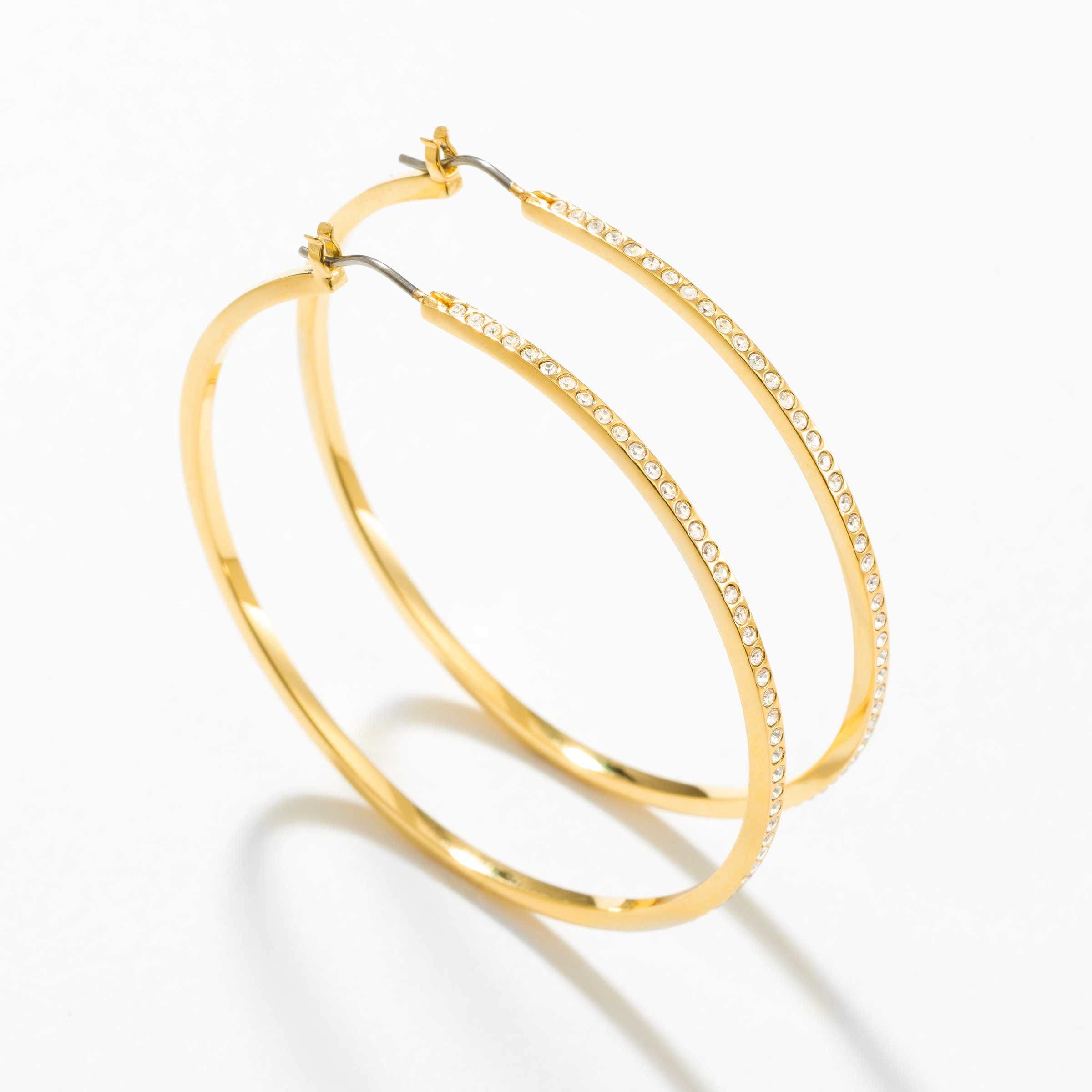 Look My Way Earrings, Golden