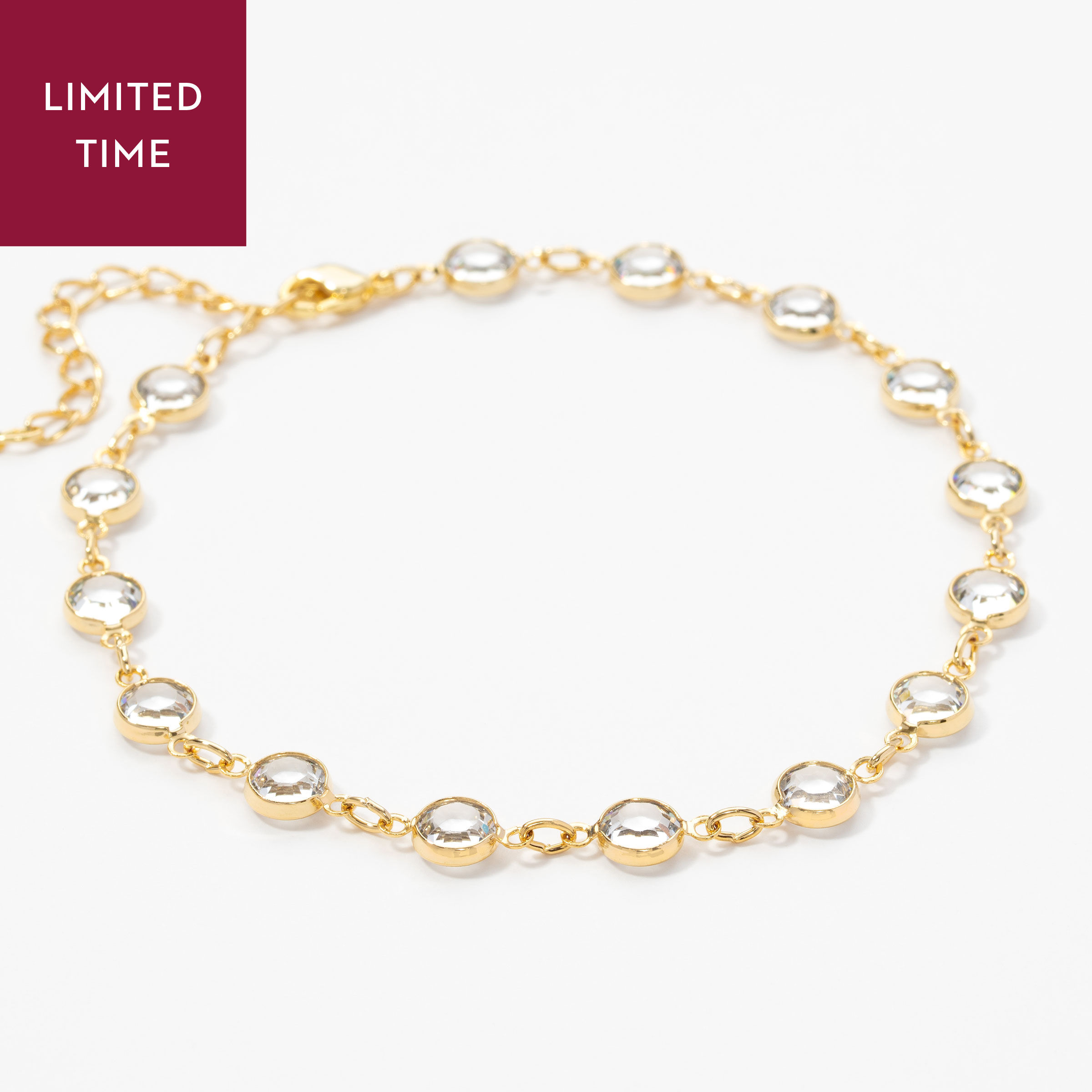 Chanelle Anklet, Golden — view 2