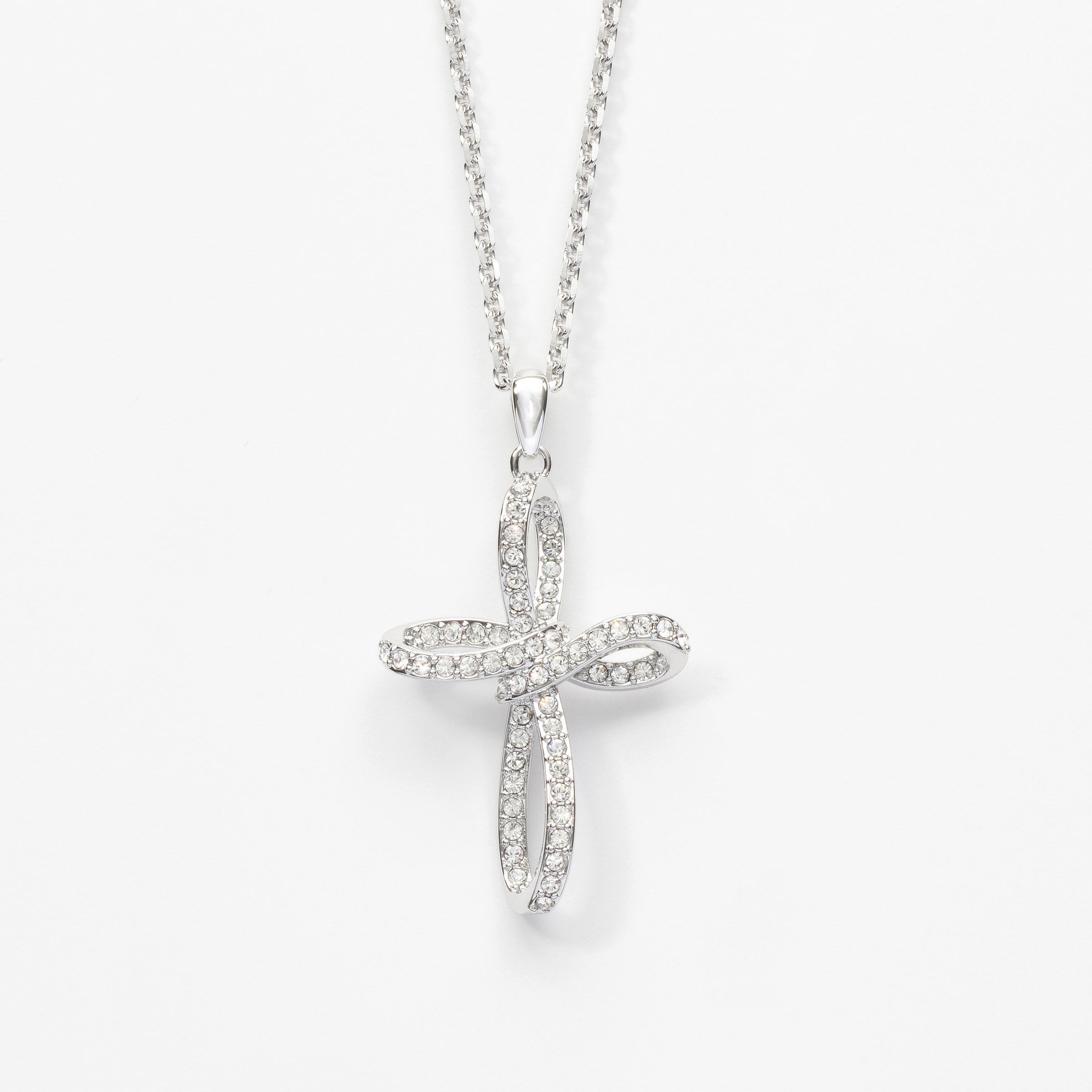 Ribbon Cross Necklace