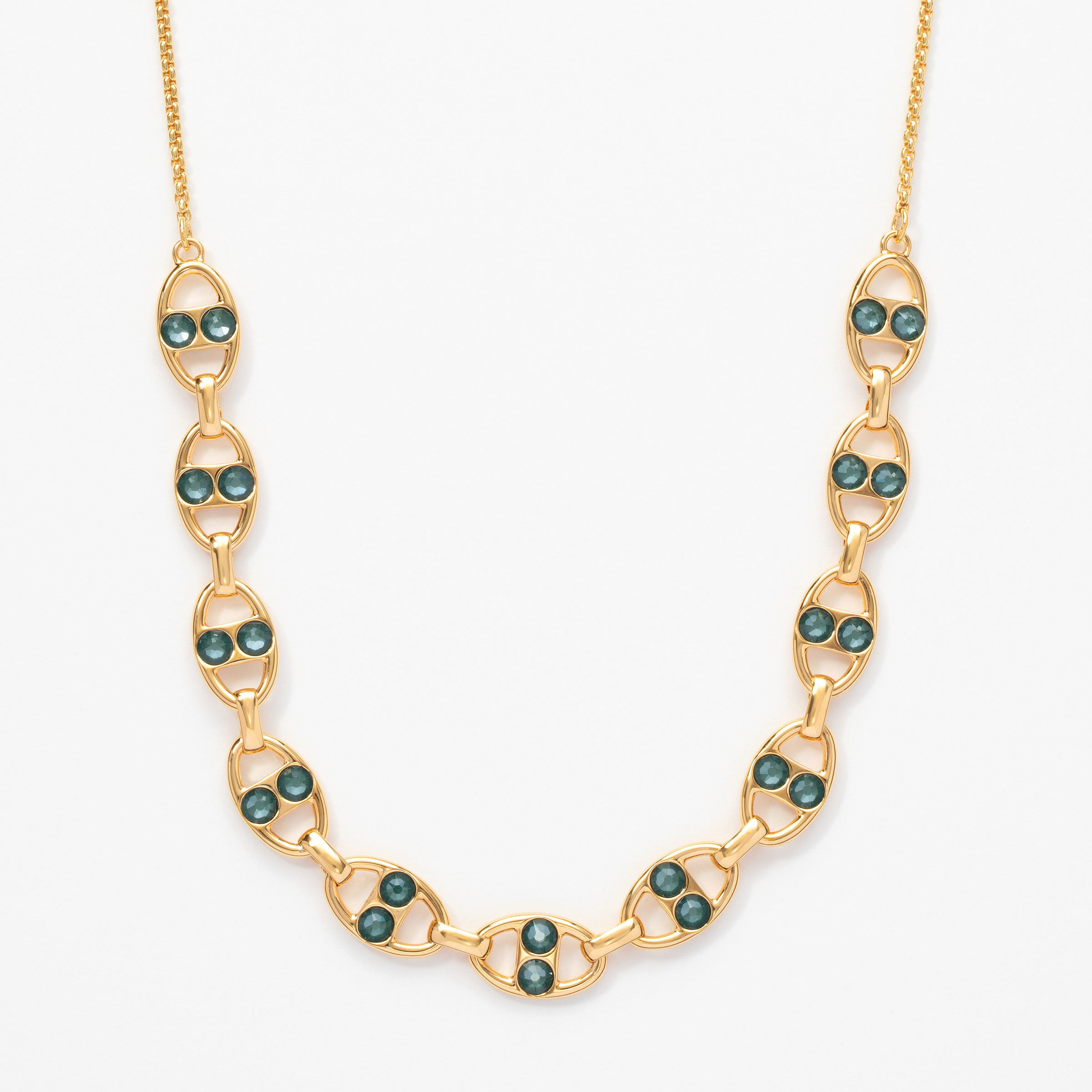 Gaze Necklace, Golden Pine