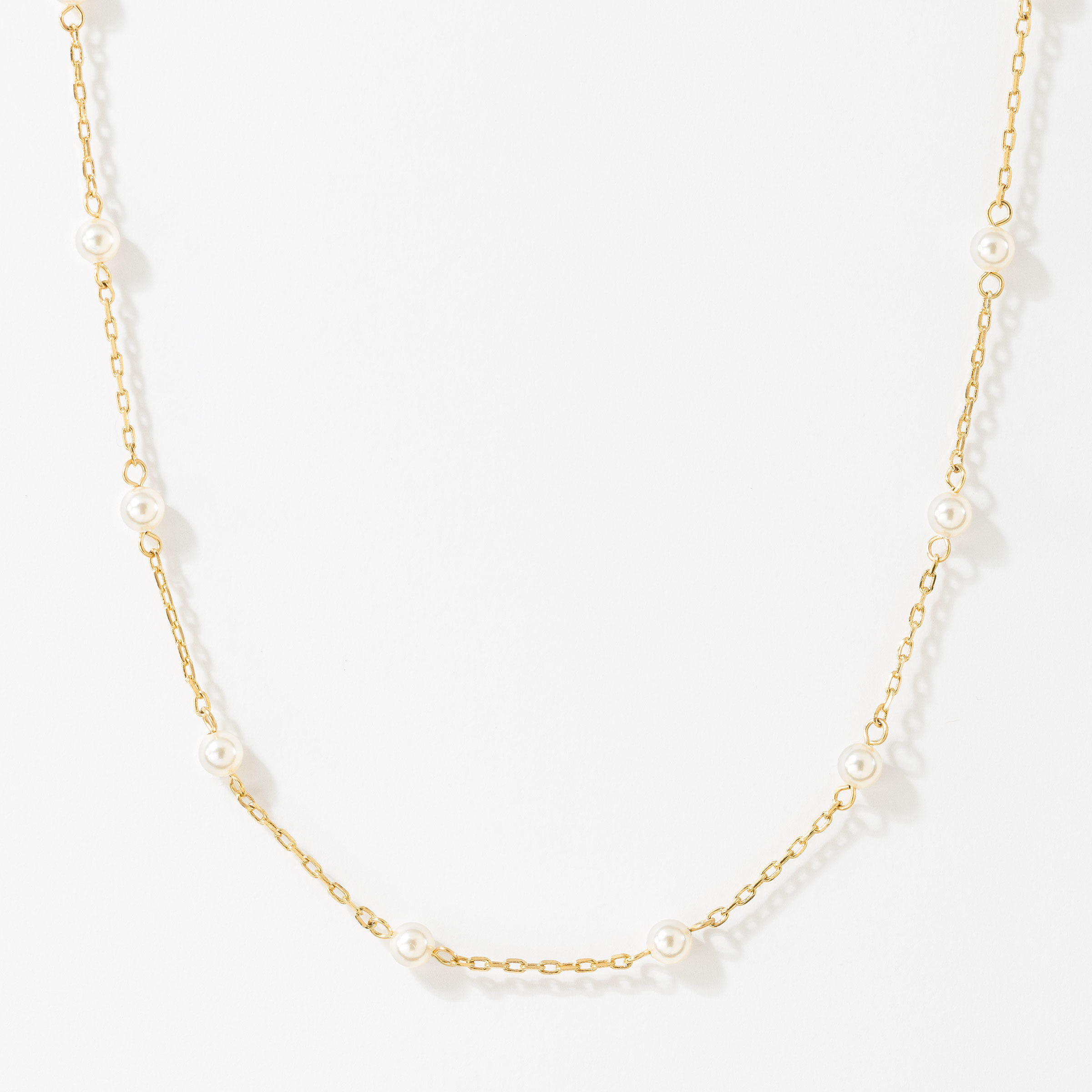 Happy Go Lucky Necklace, Golden Pearl