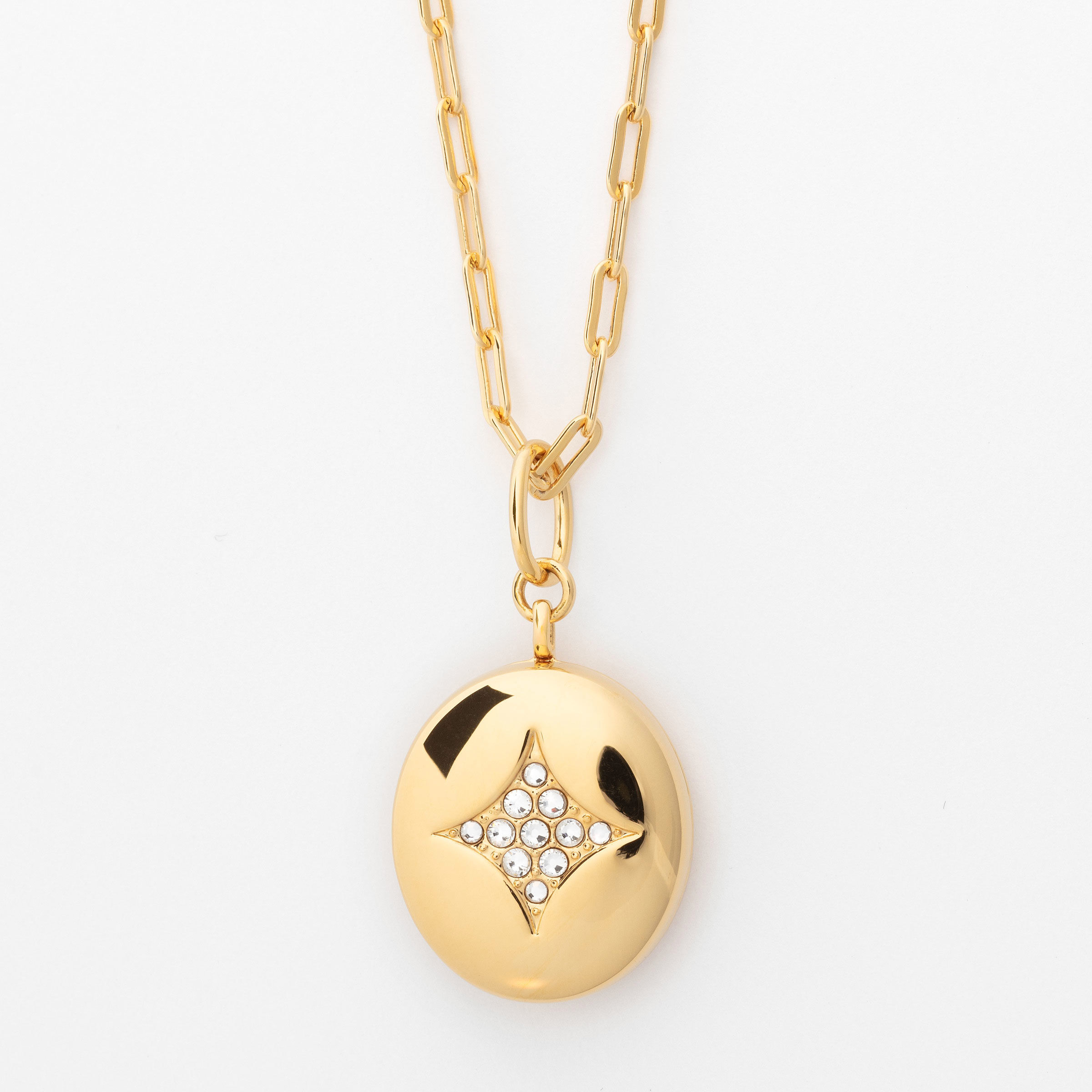 Locket Pendant, Golden — view 2