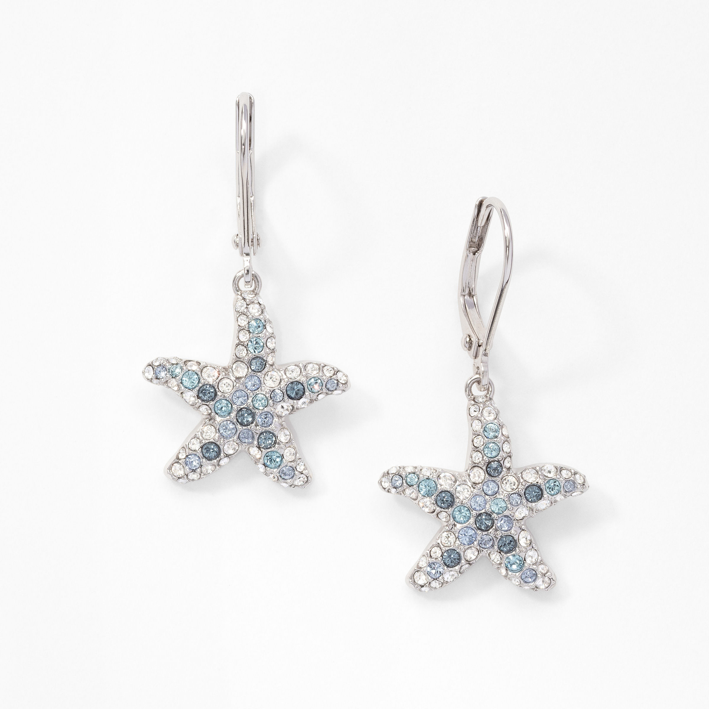 Starfish Earrings, Blue