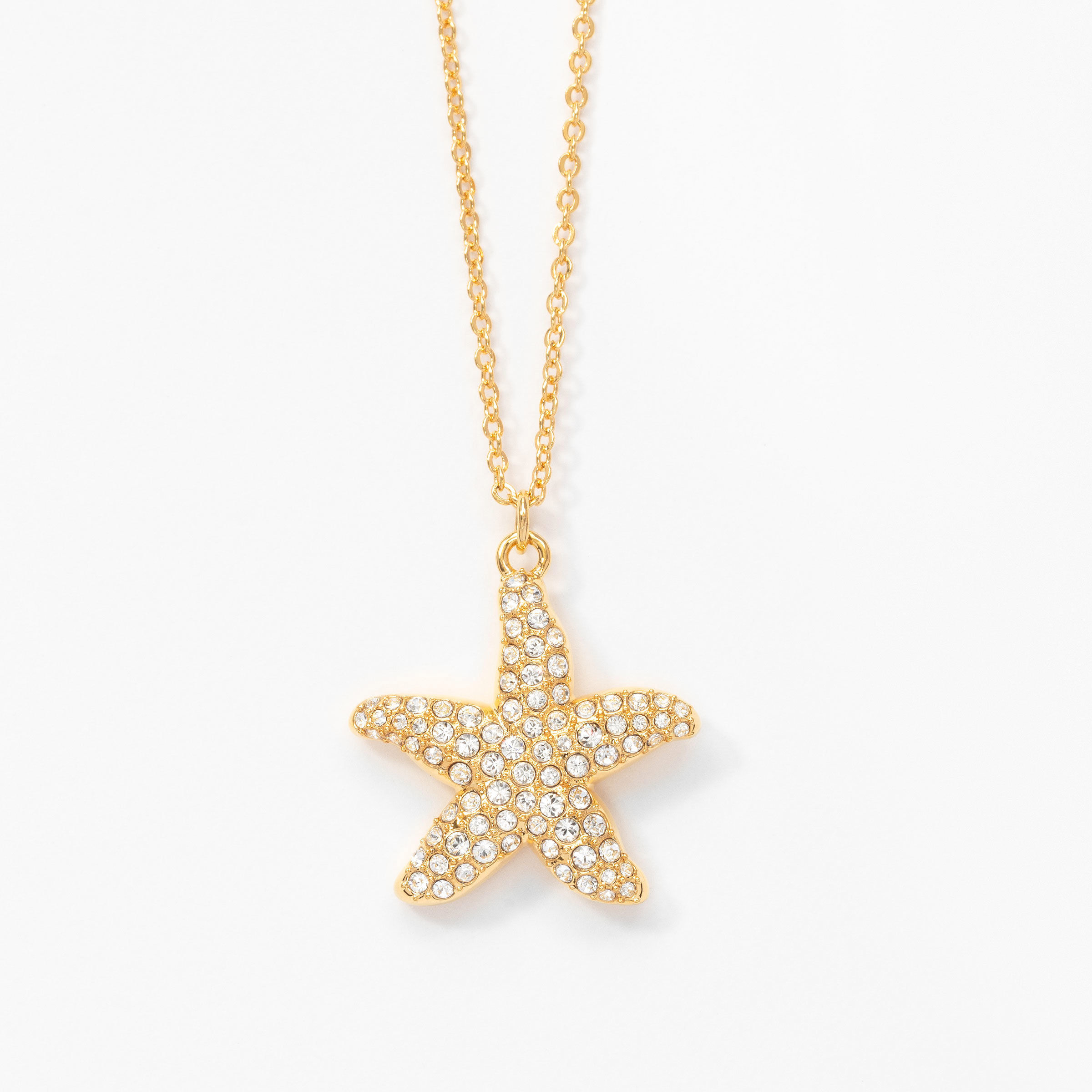 Starfish Necklace, Golden
