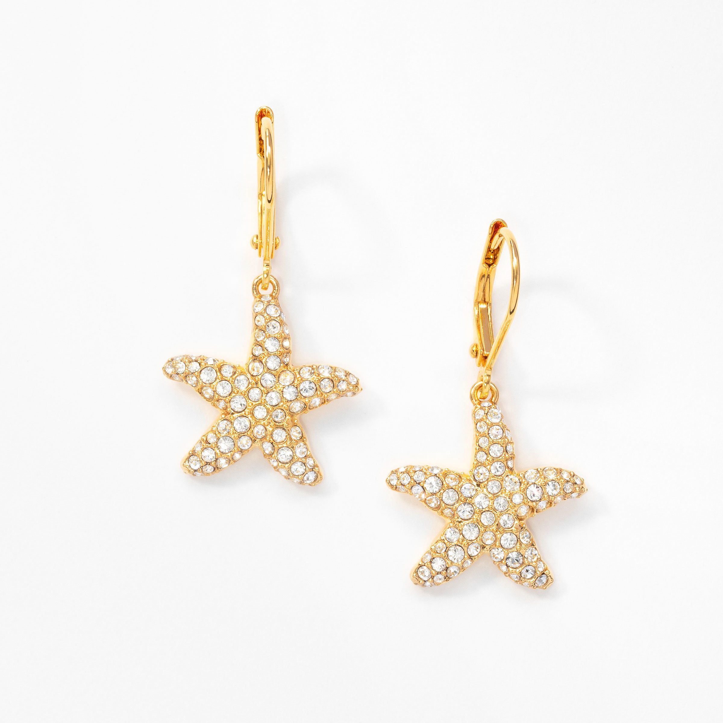 Starfish Earrings, Golden
