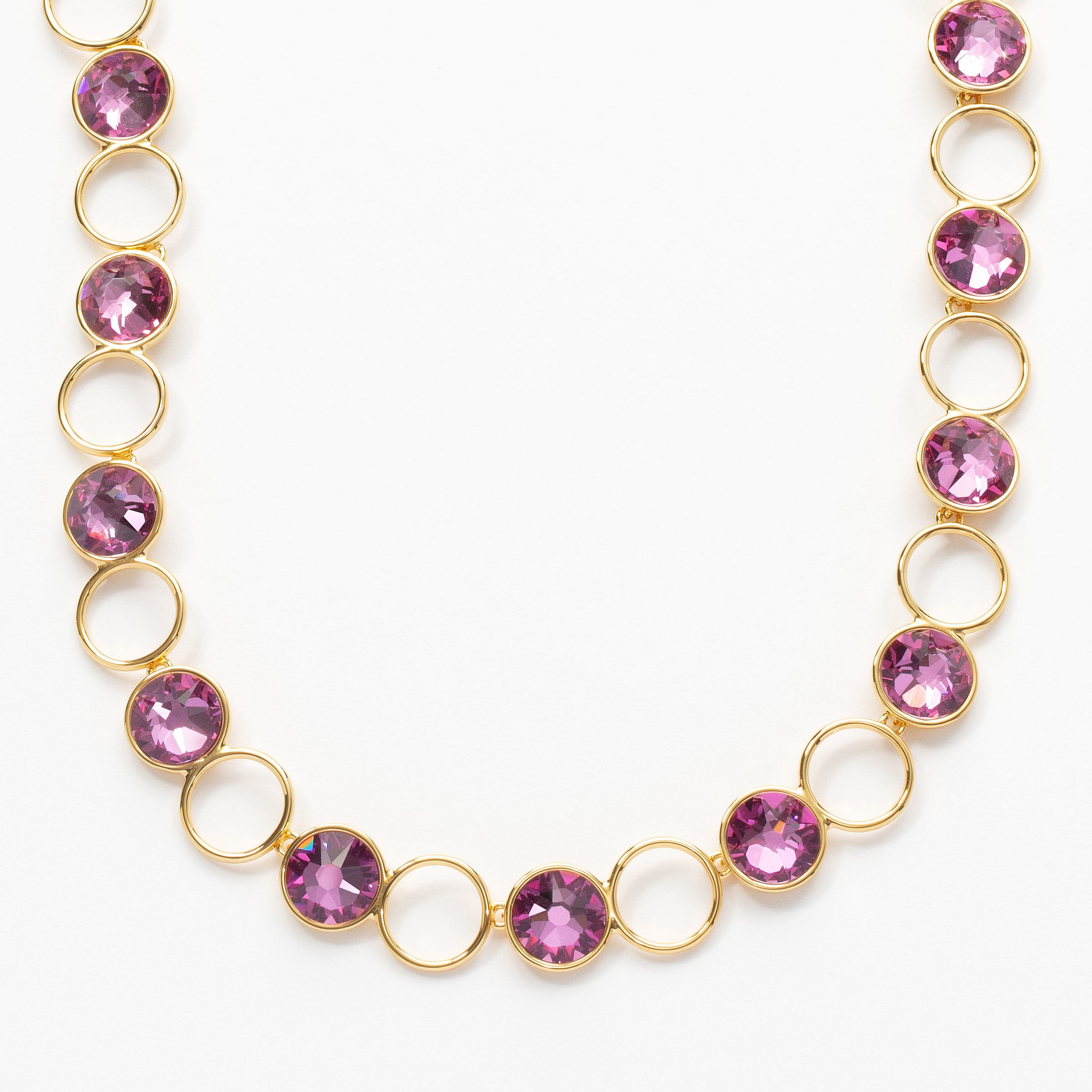 Shine on Me Necklace, Golden Dark Rose