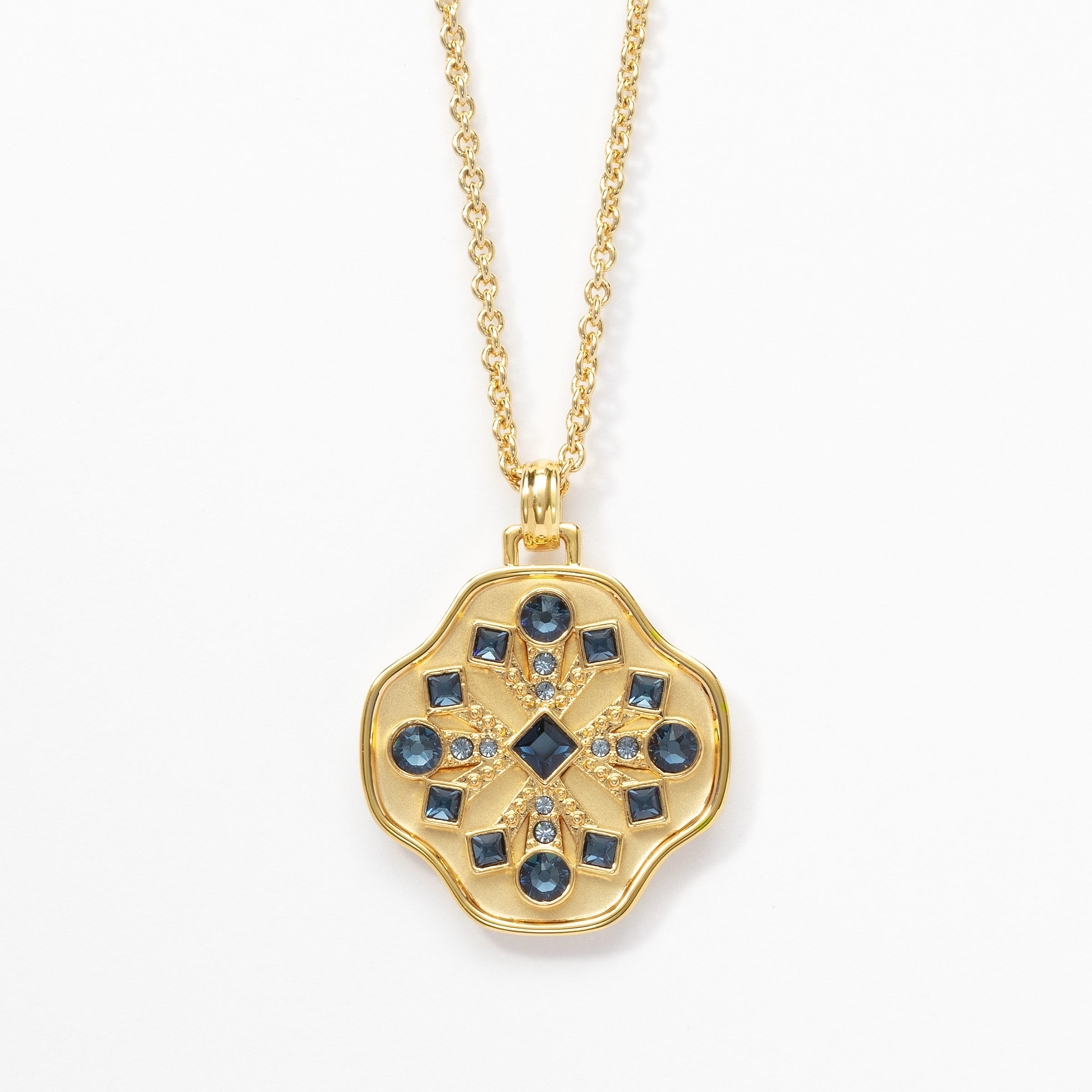 True Path Pendant, Golden Blue