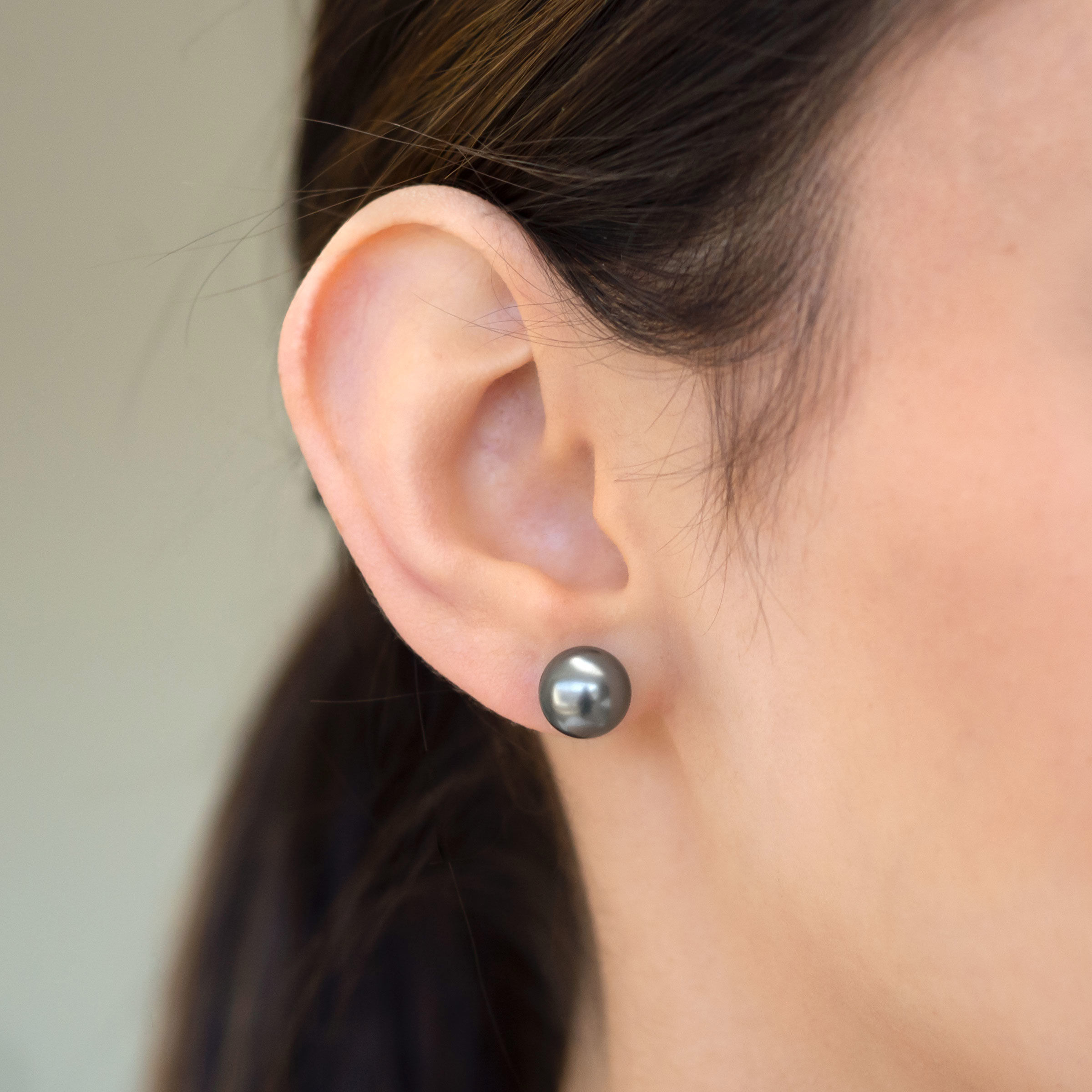 Flipside Earrings, Grey — view 2