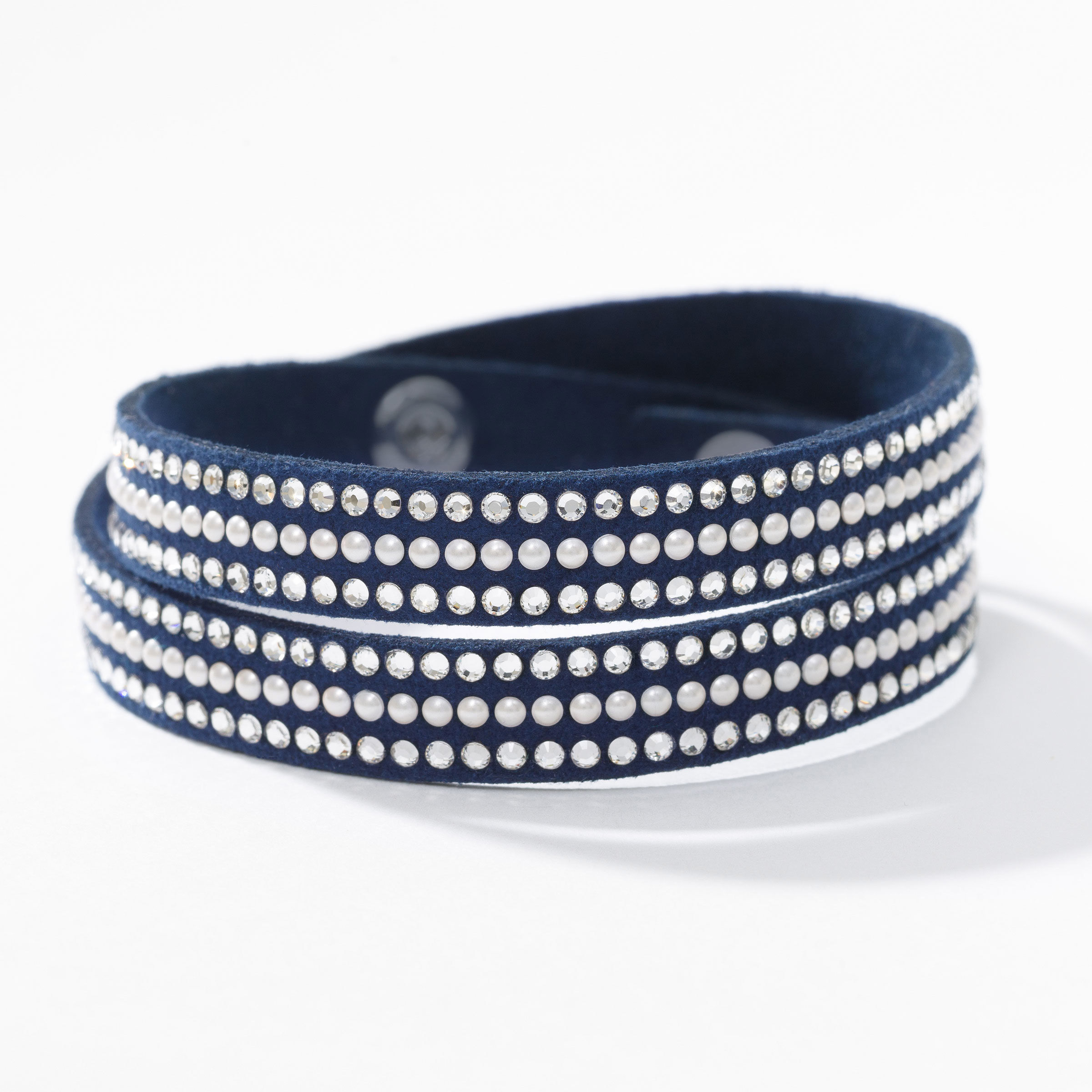 Wrapped Up Bracelet, Navy Pearl — view 3
