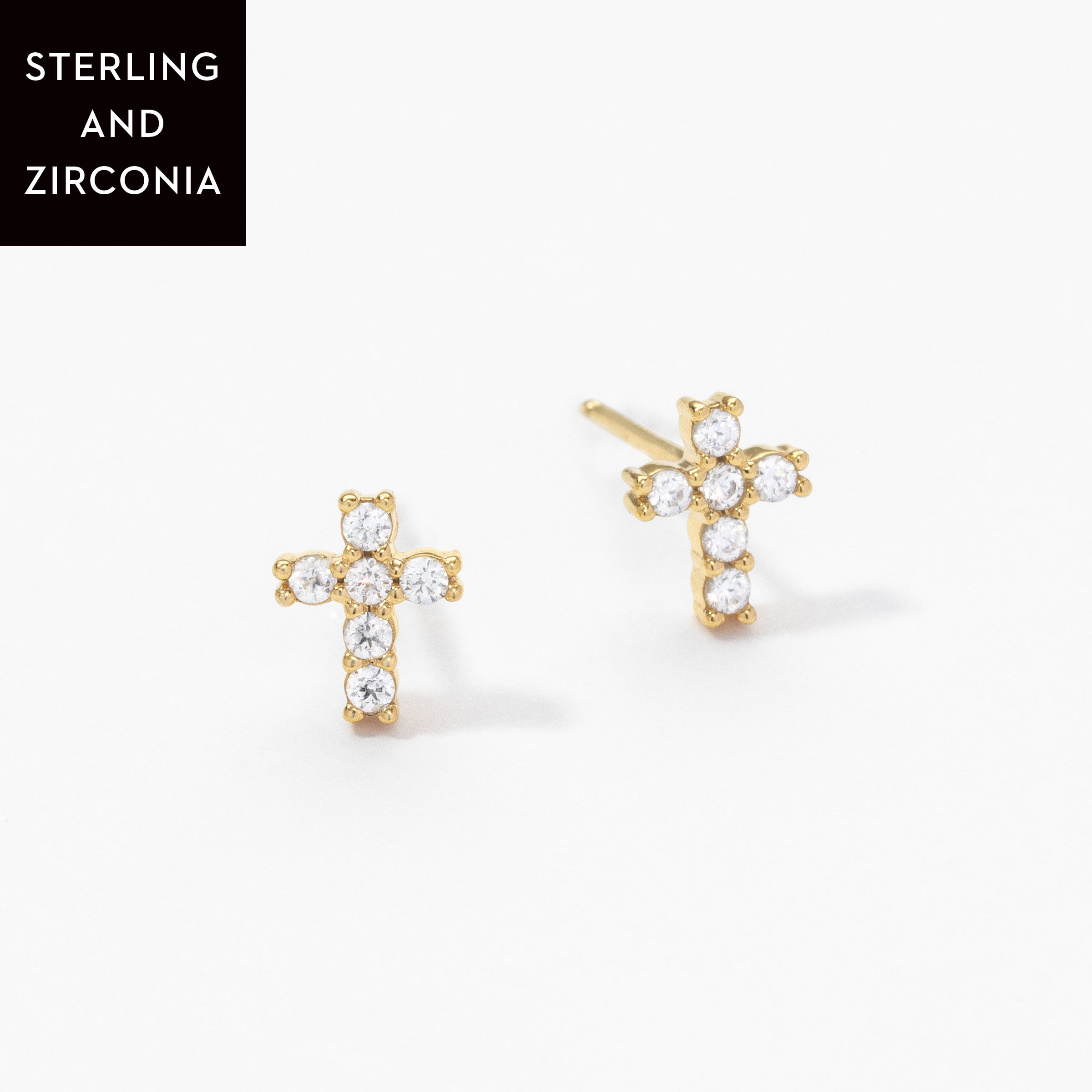 Small Blessings Earrings, Golden