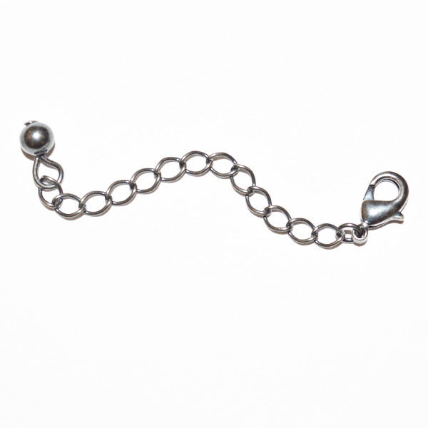 Oxidized Silver Tone Extension Chain