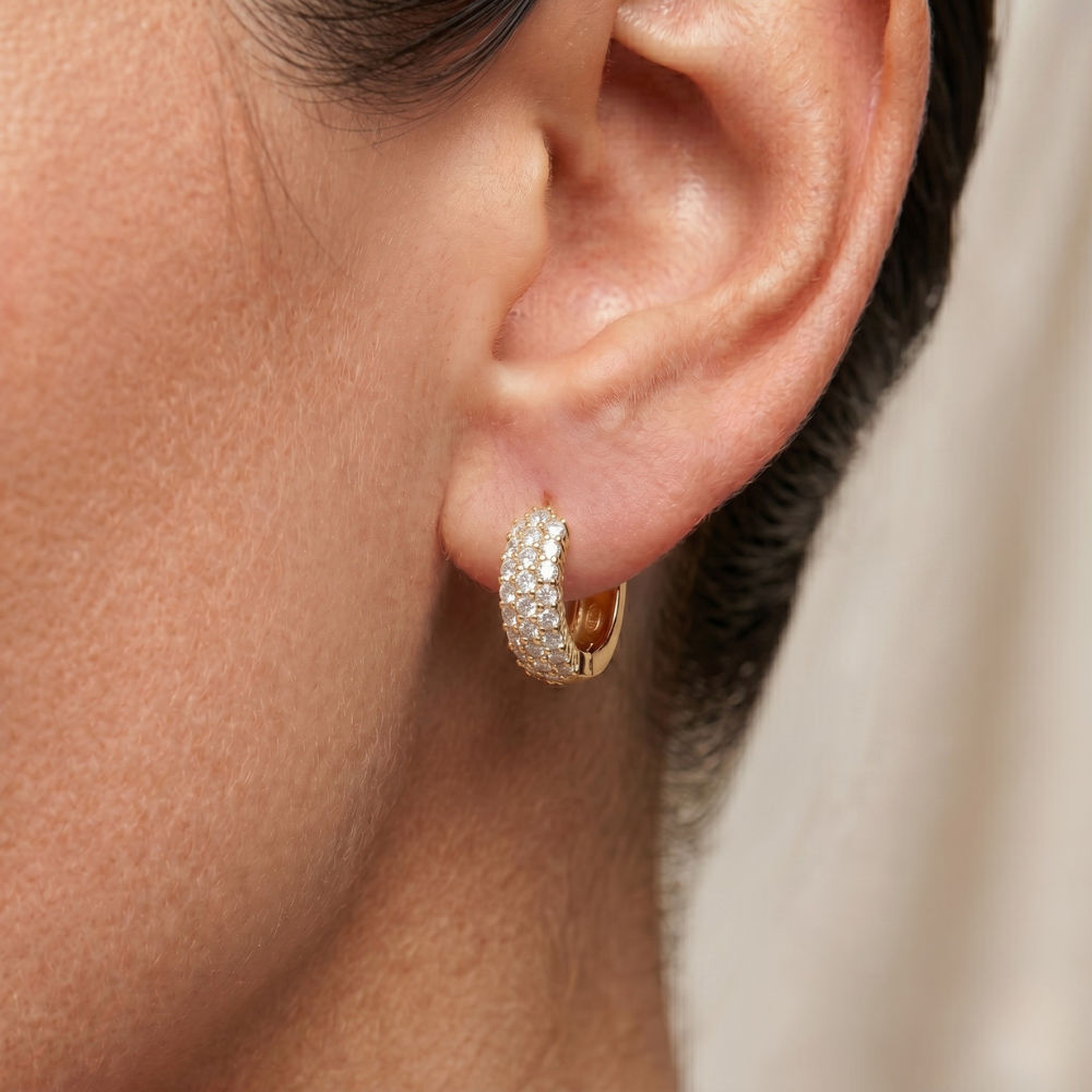 Cassie Earrings, Golden — view 2