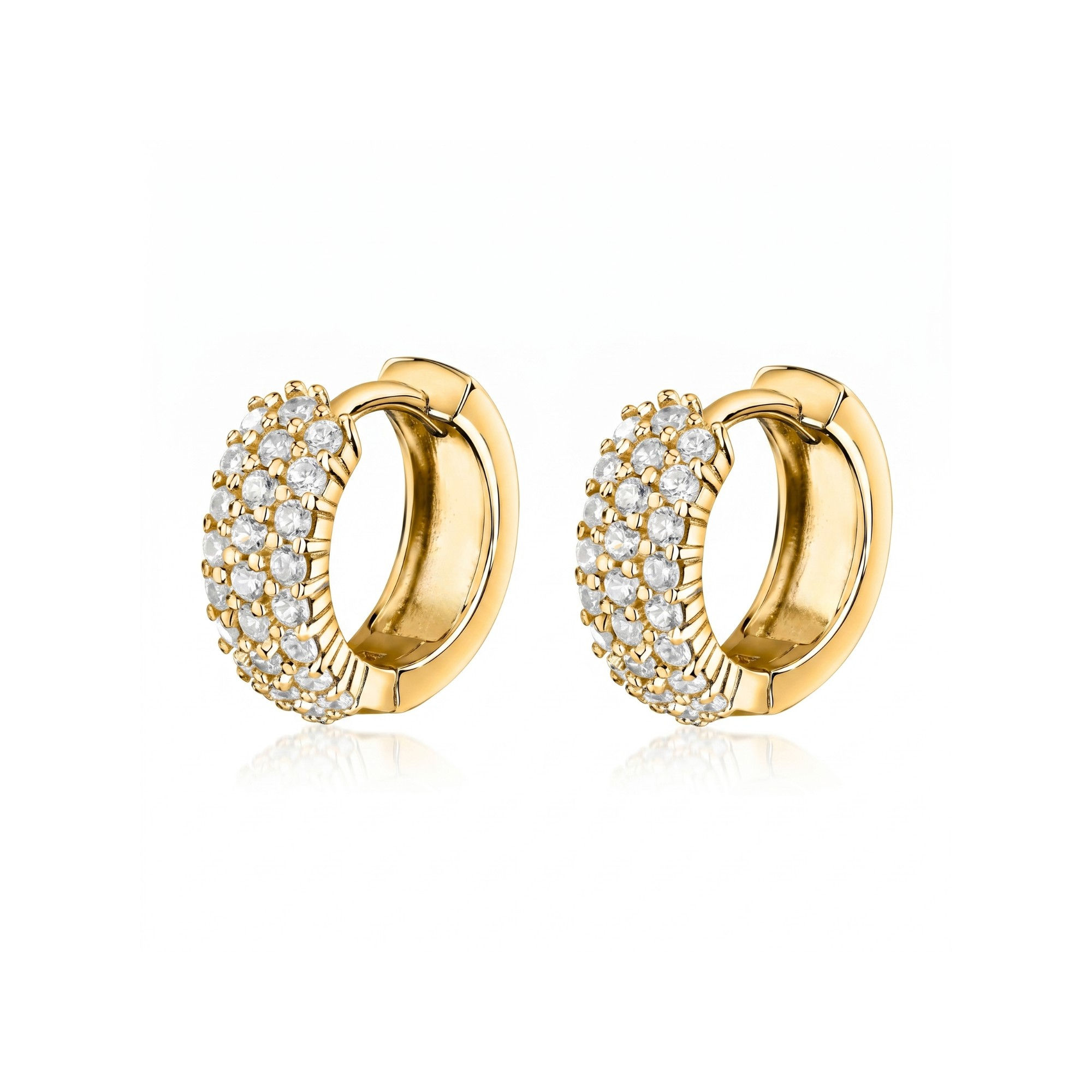 Cassie Earrings, Golden