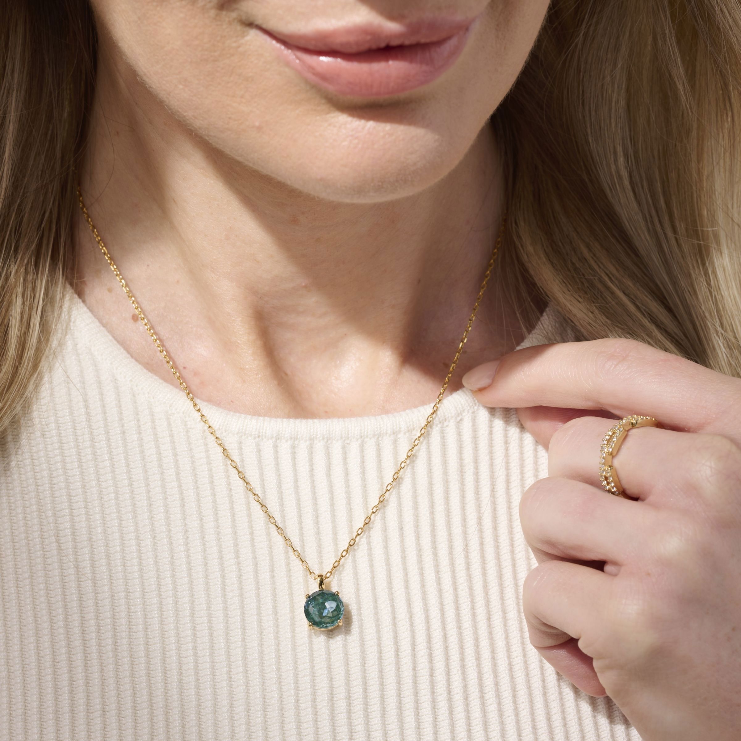 Ella Necklace, Golden Pine — view 3