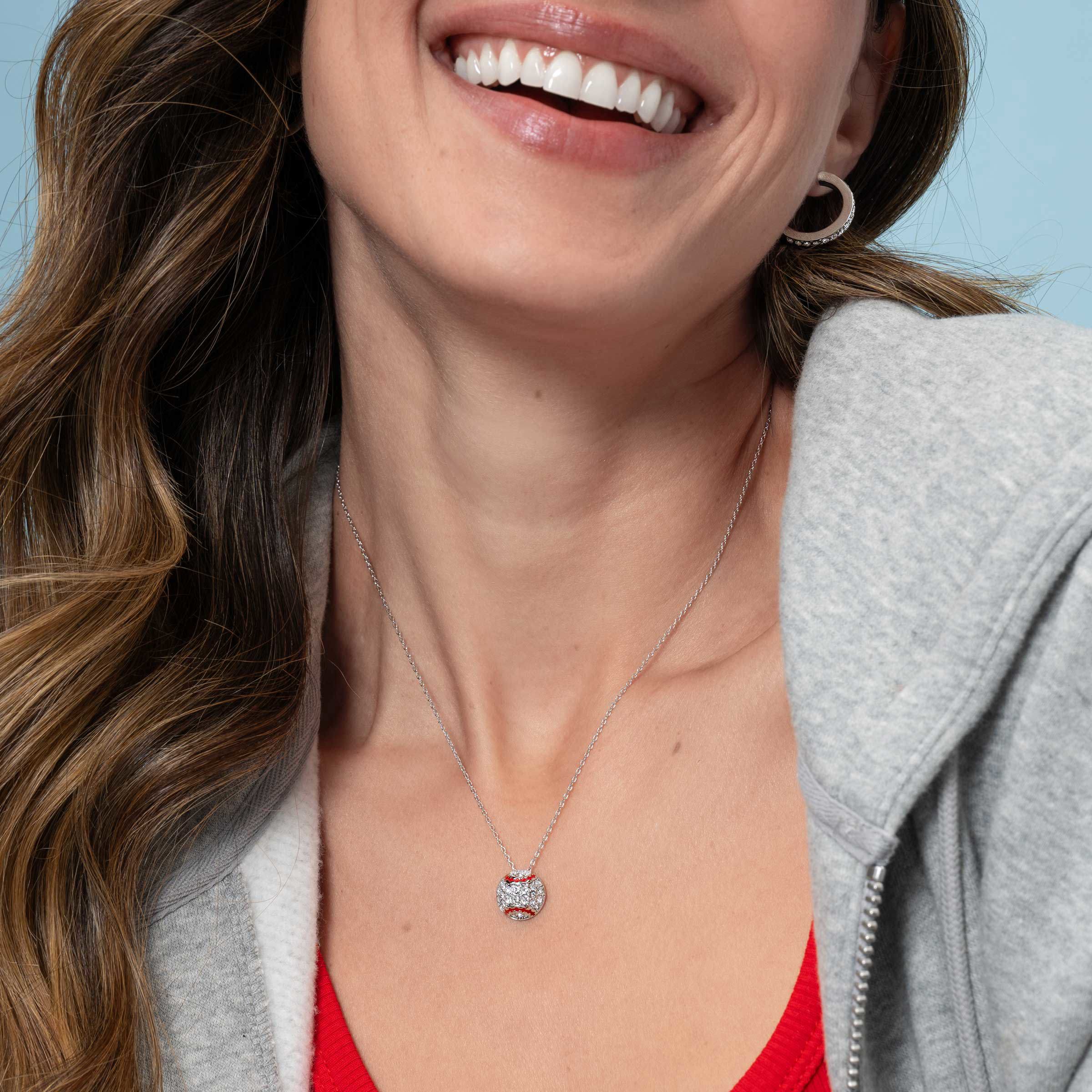 Baseball Necklace — view 2