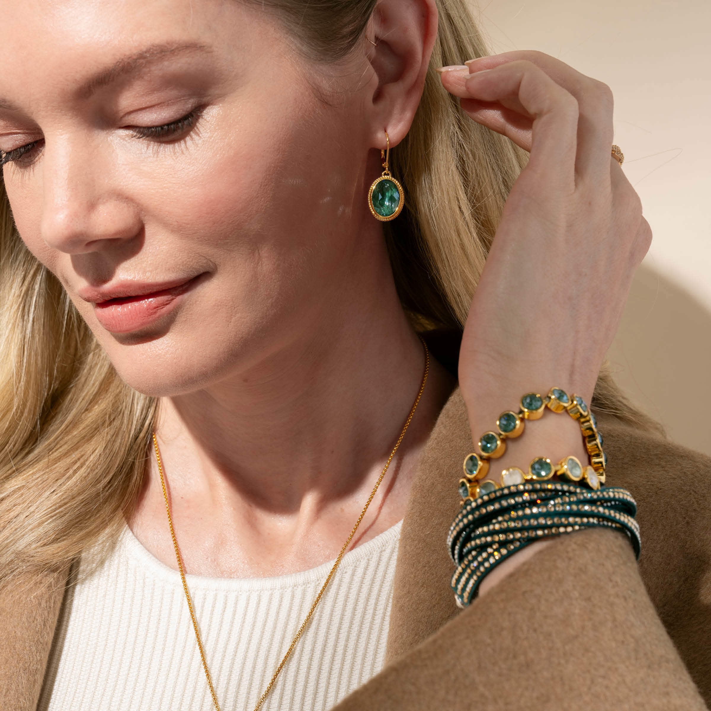 Golden Forest Earrings — view 2