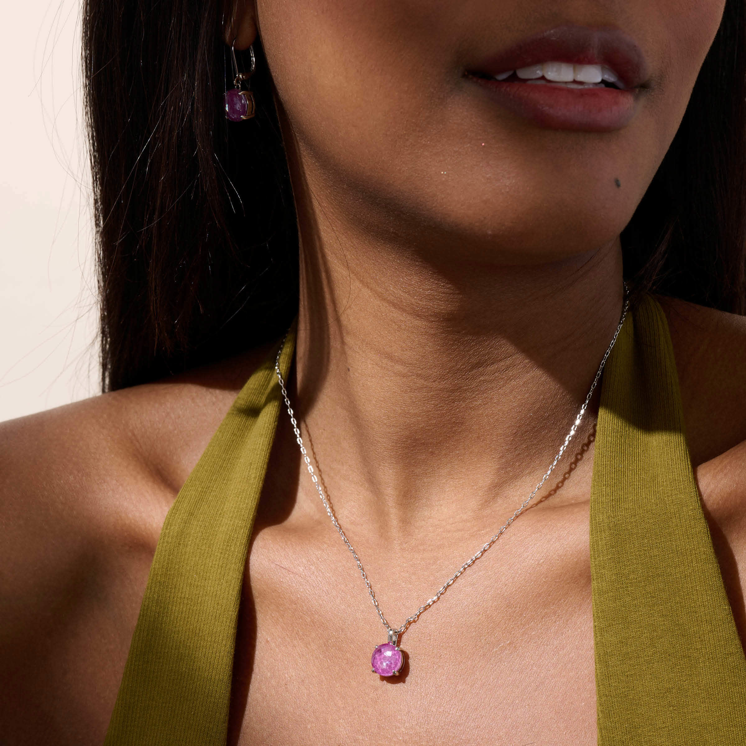 Ella Necklace, Orchid — view 2