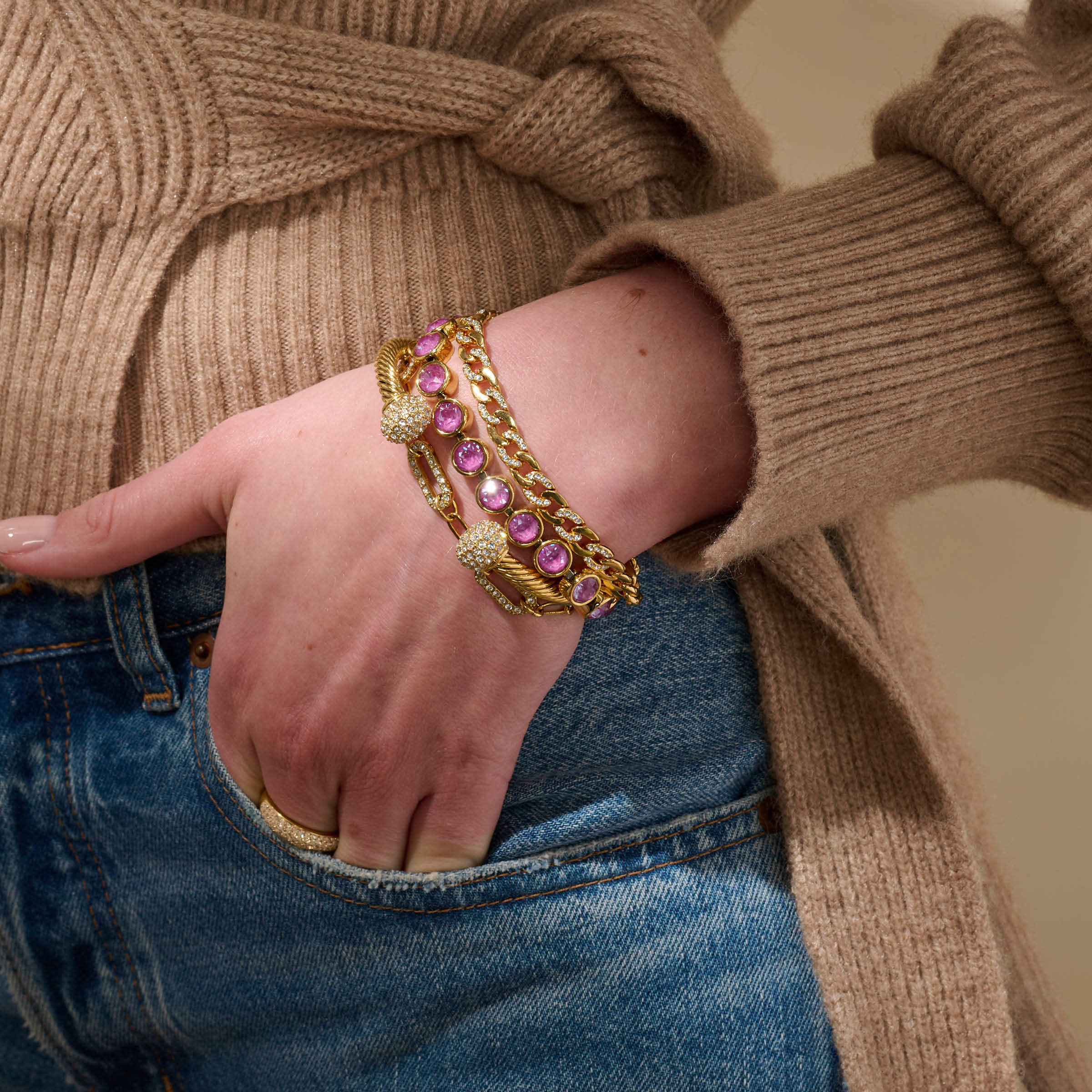 Urban Shine Bracelet, Golden — view 4