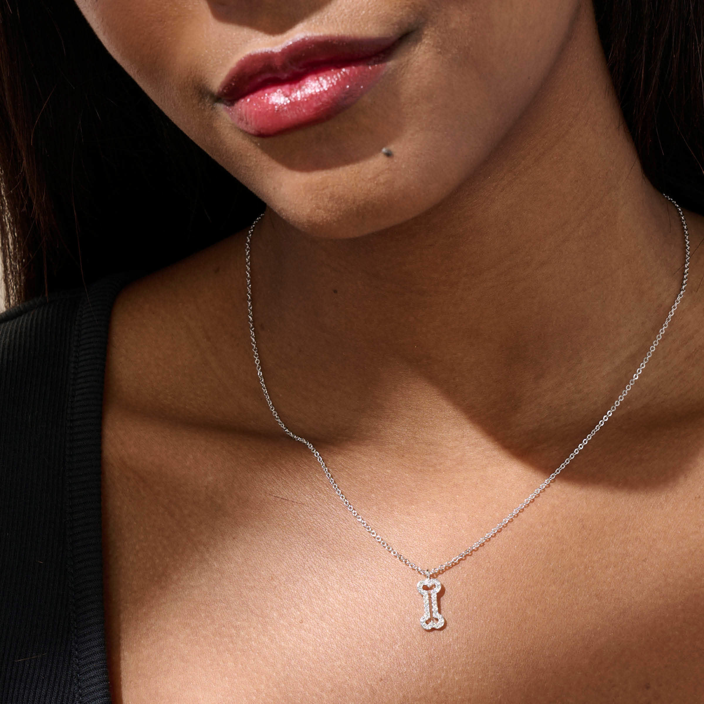 Dog Bone Necklace — view 2