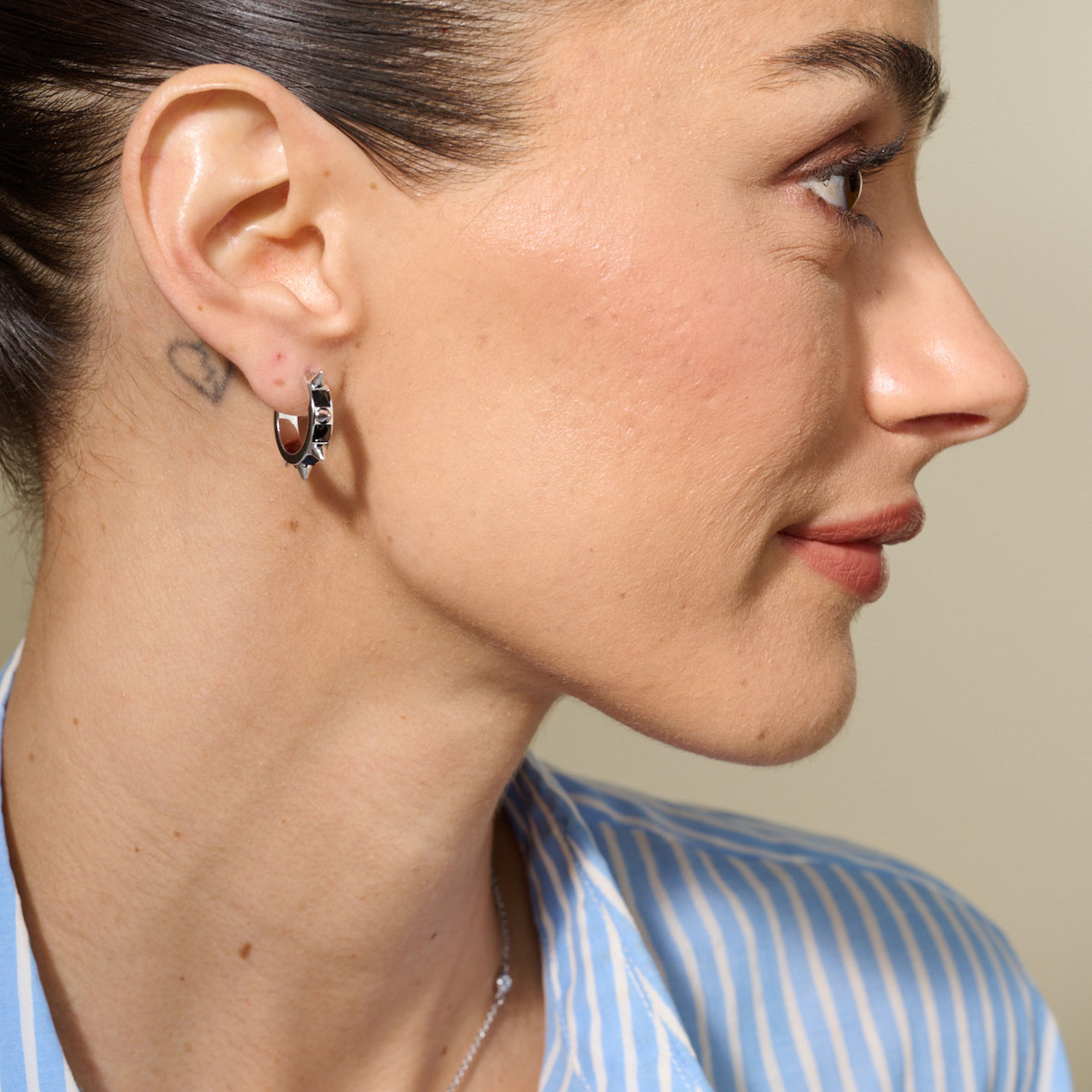 Get to the Point Earrings, Jet — view 2