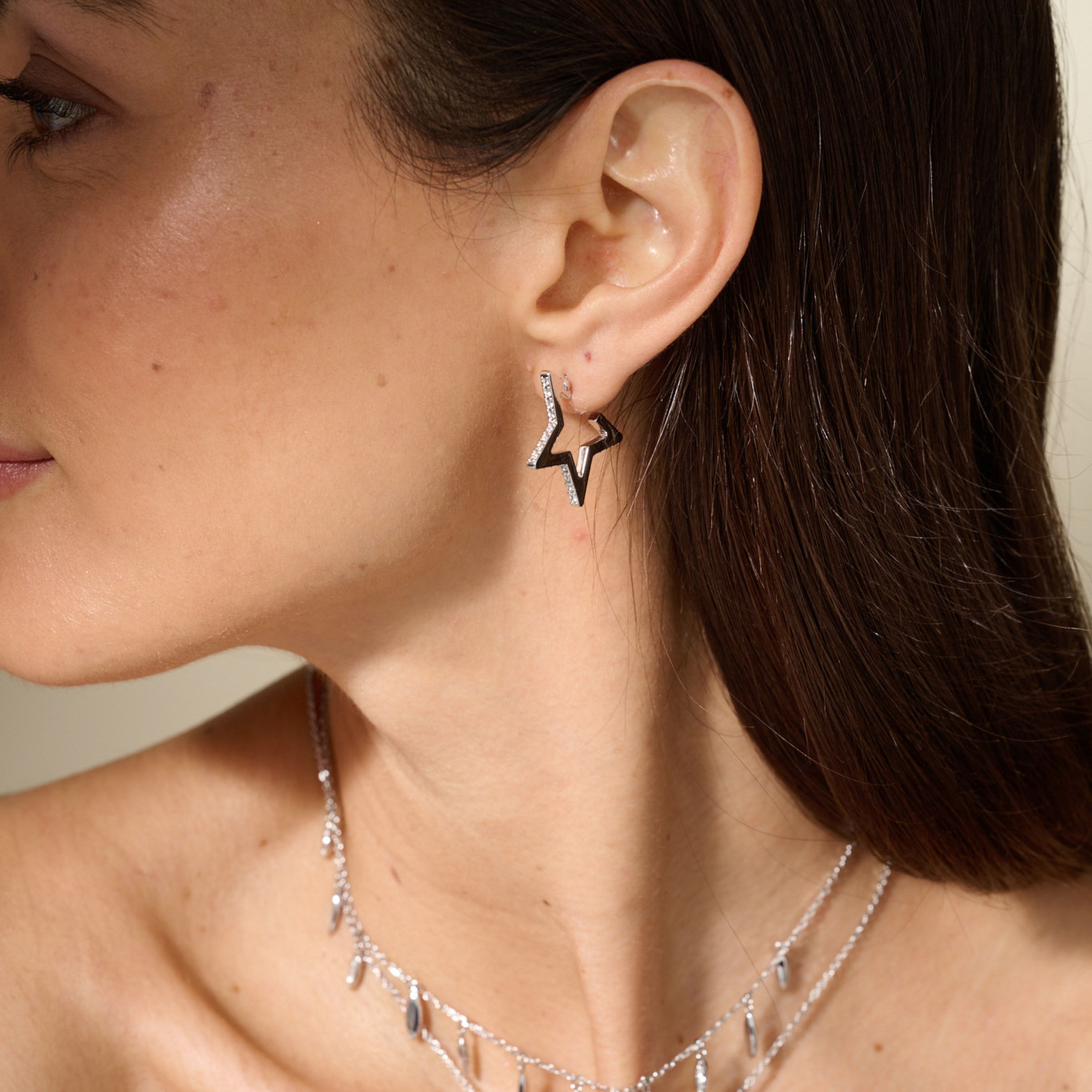 Star and Moon Earrings — view 2