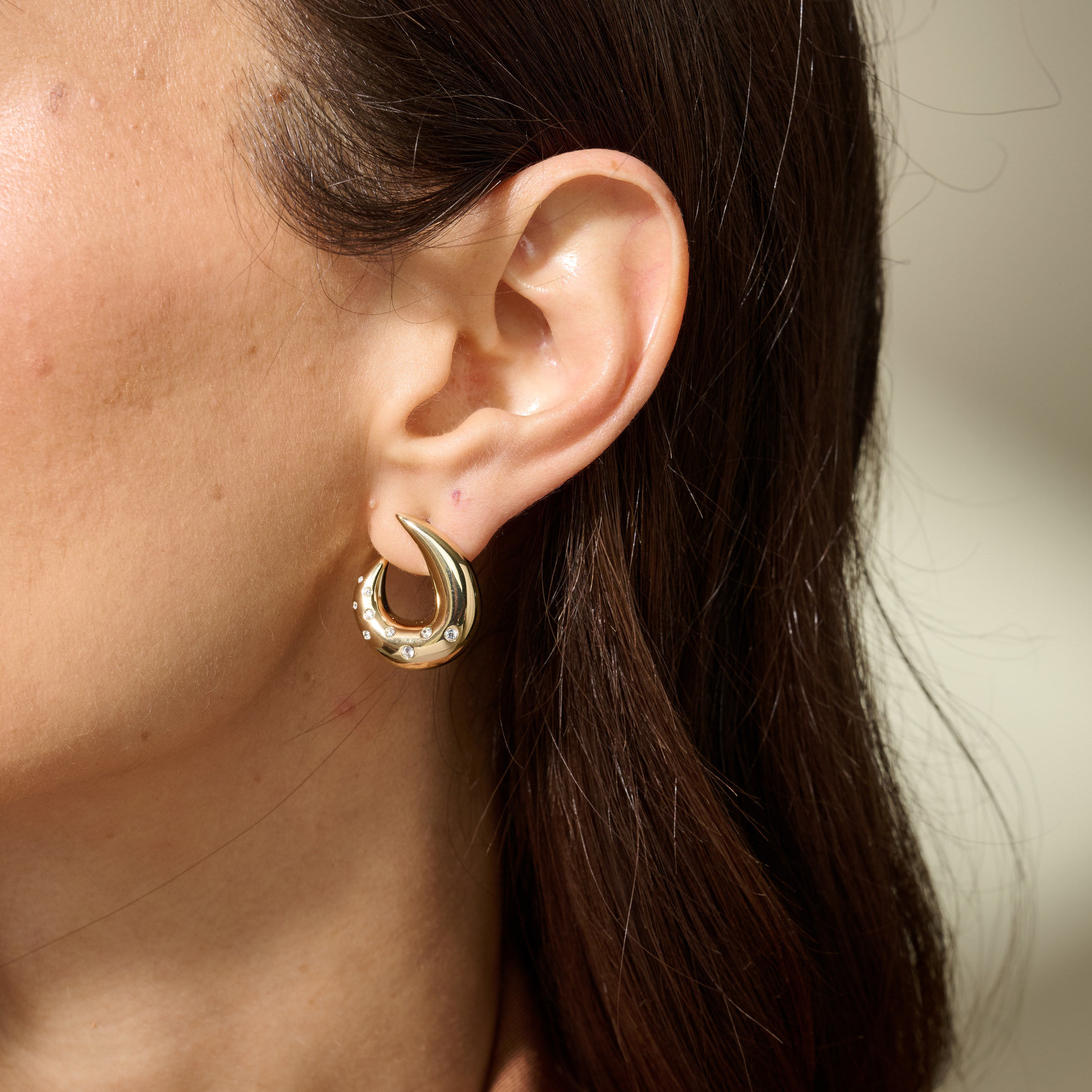 Lustra Earrings, Golden — view 2