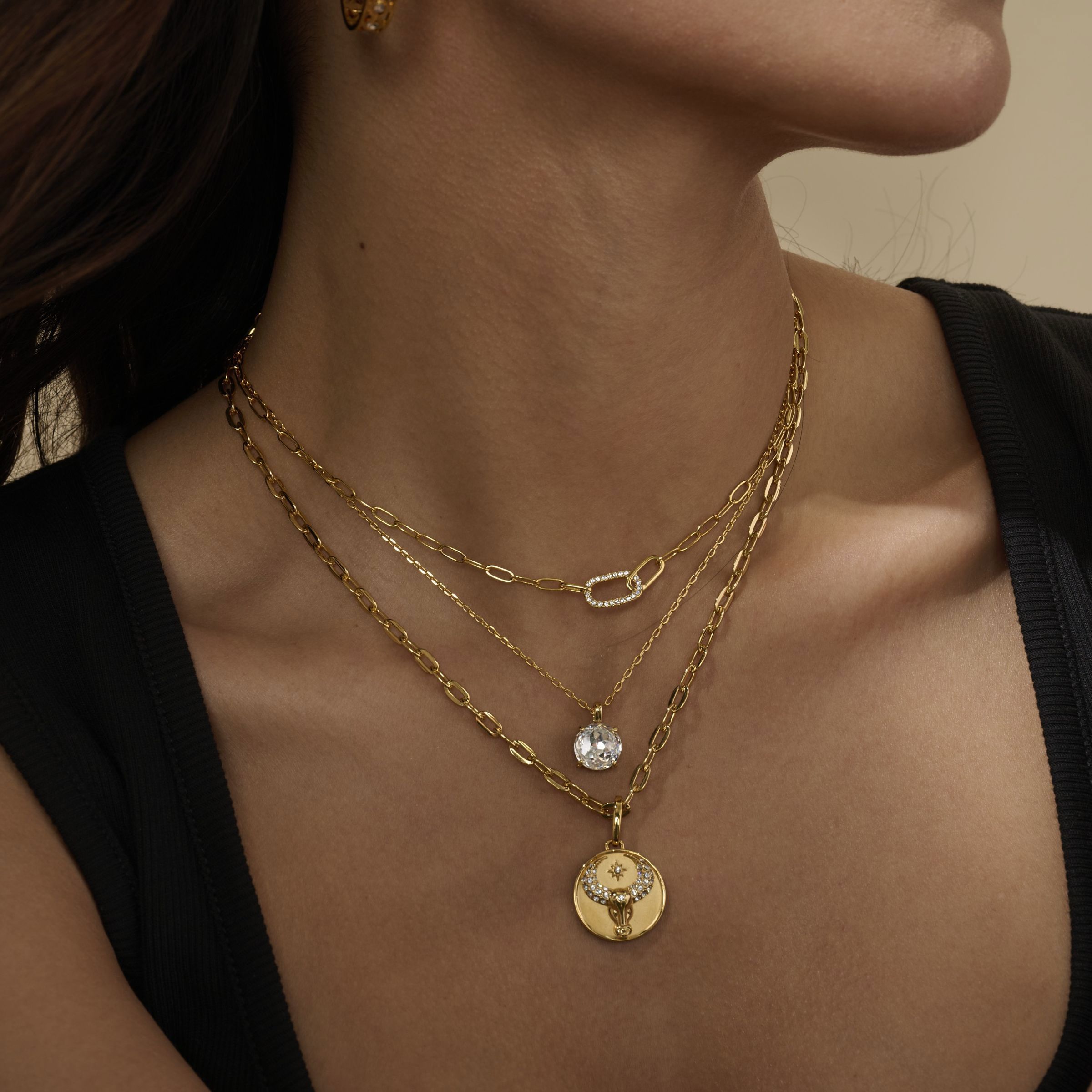 Ella Necklace, Golden — view 2