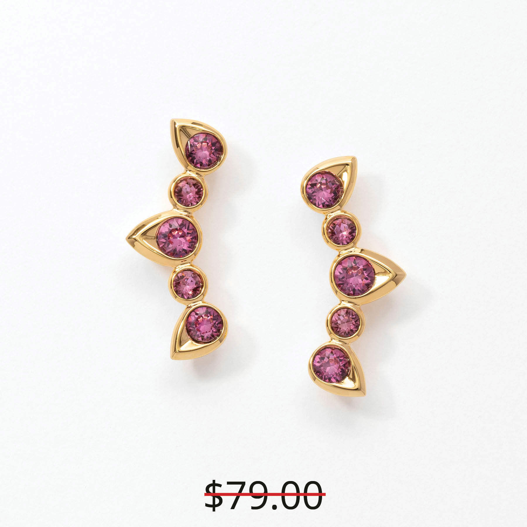 Reach for the Sky Earrings, Golden