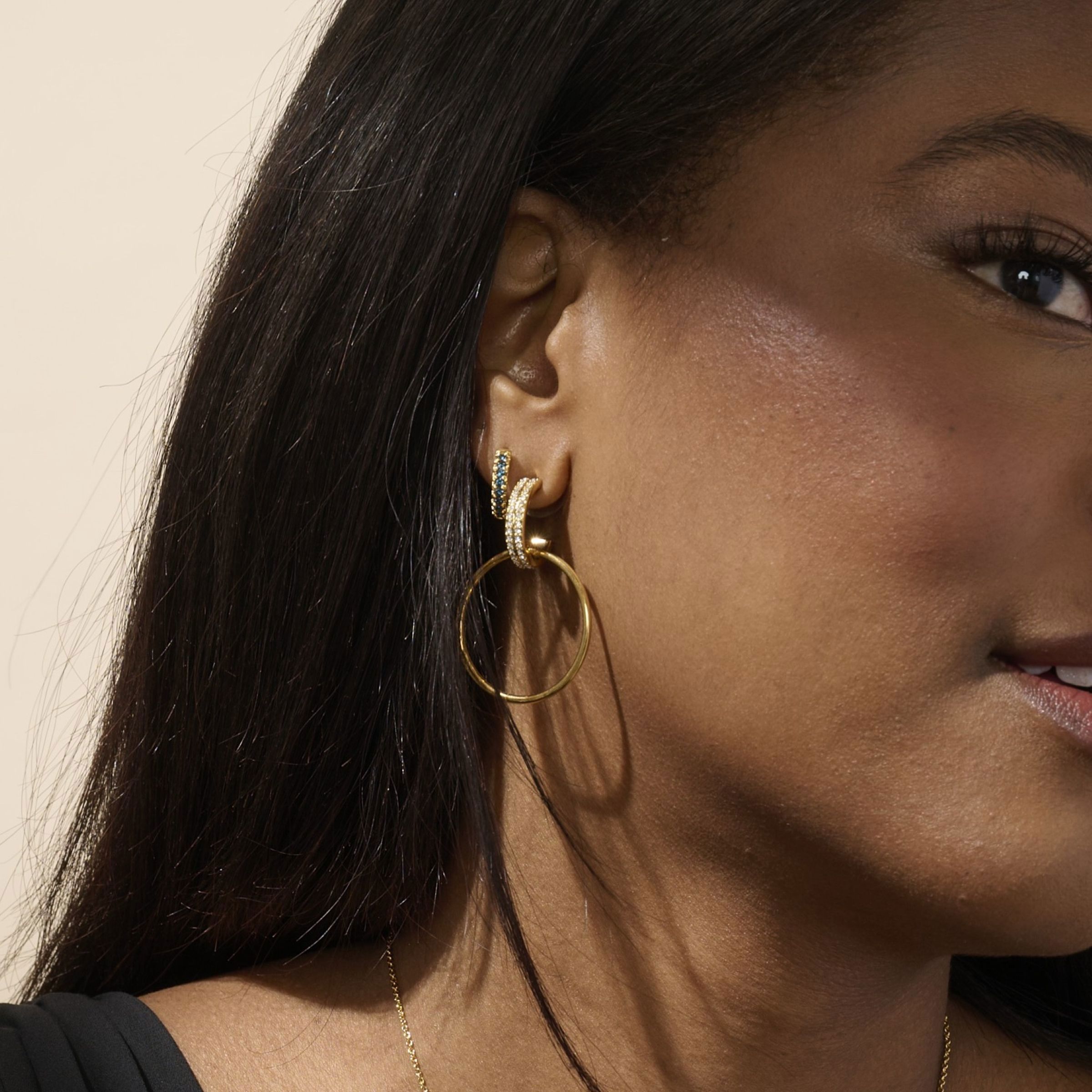 Your Move Earrings, Golden Montana — view 2