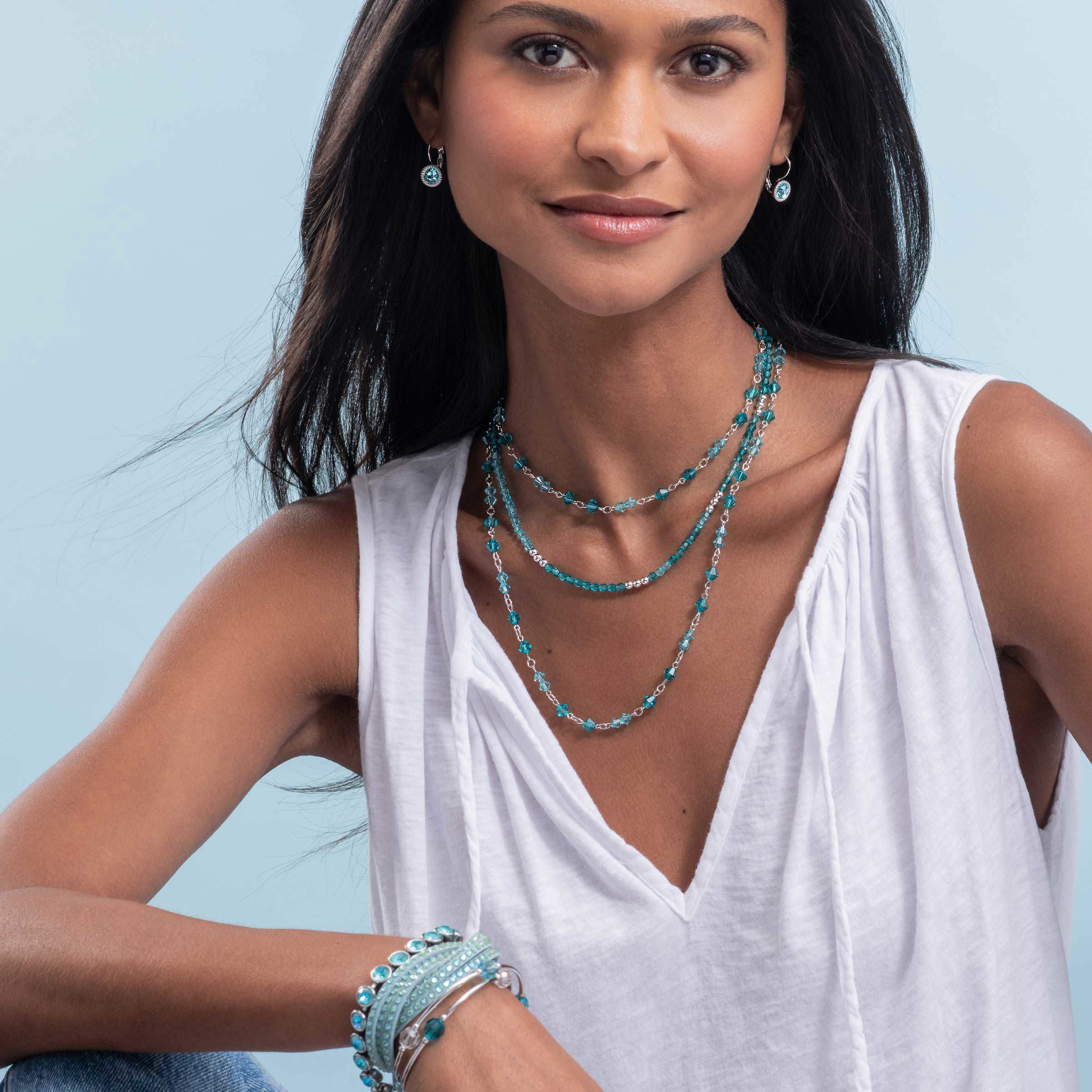 Mindful Necklace, Blue — view 3
