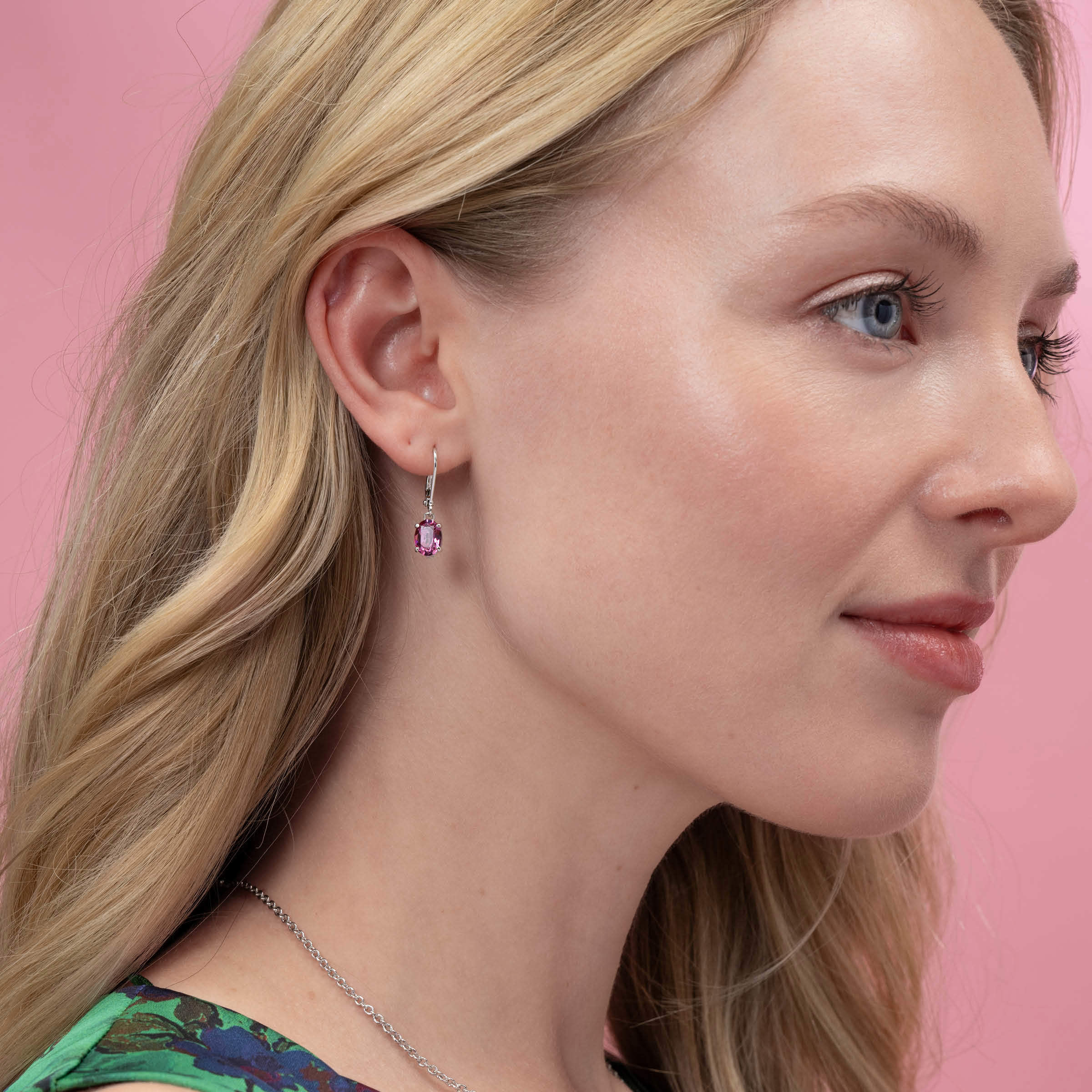 Paint the Town Earrings, Dark Rose — view 2