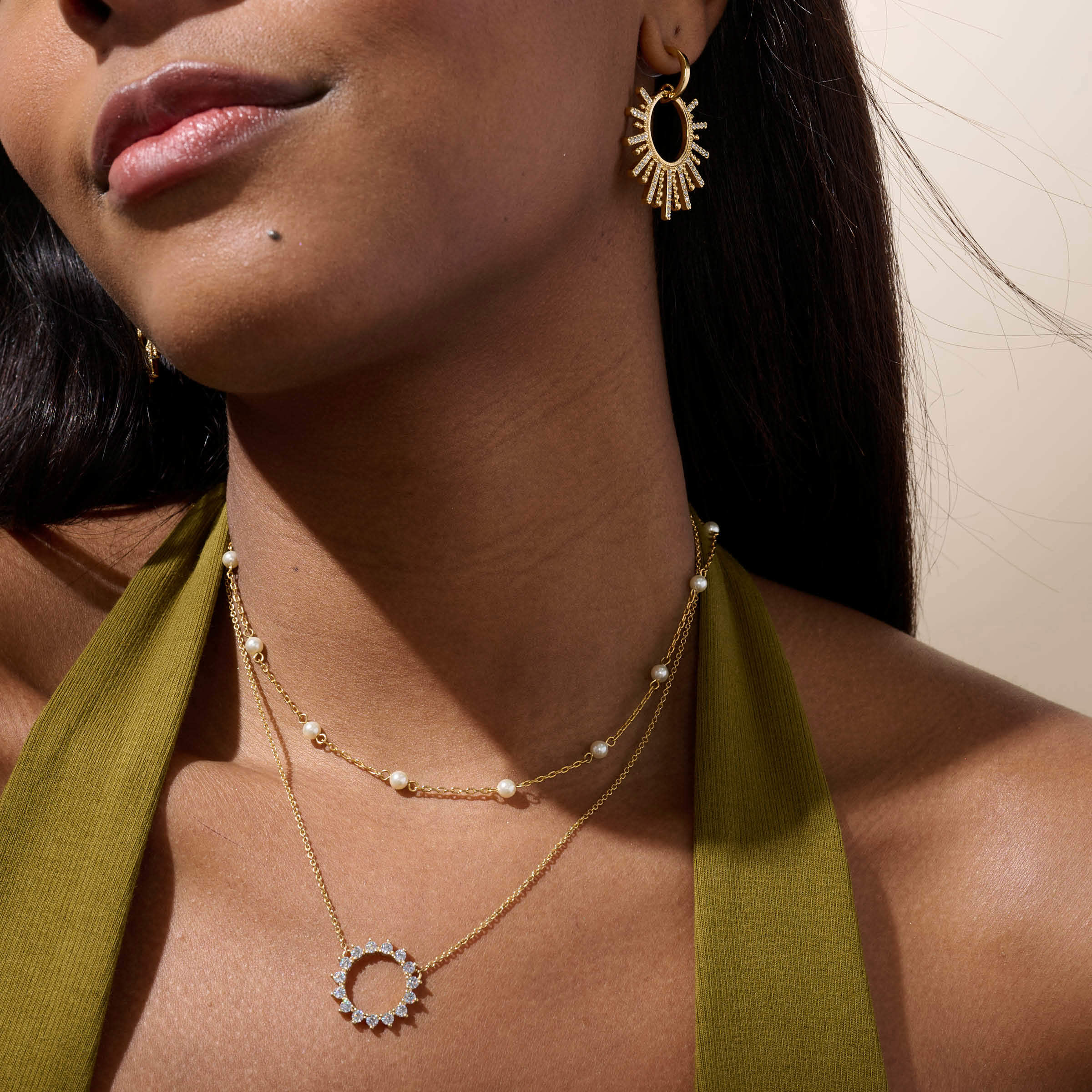 Forever and Ever Necklace, Golden — view 3
