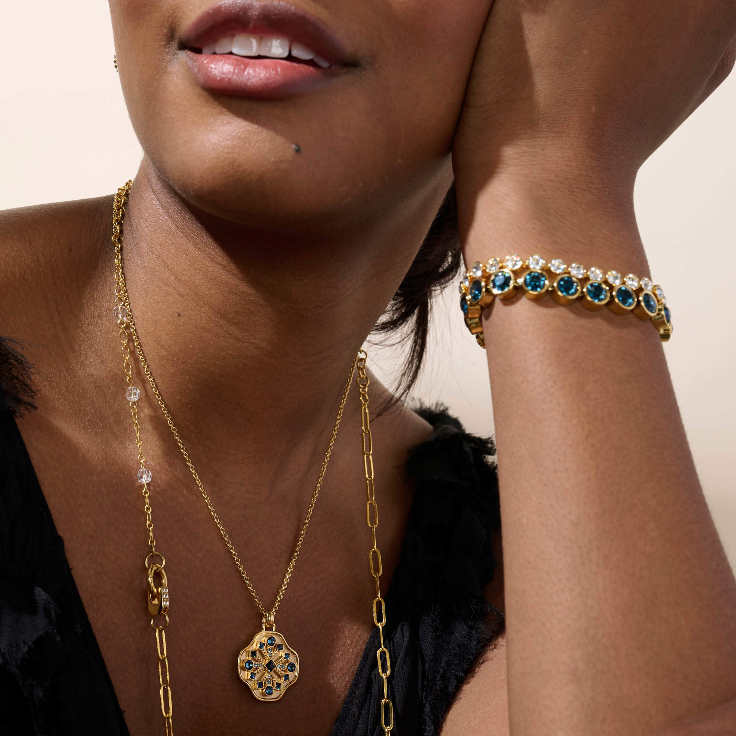 True Path Pendant, Golden Blue — view 3