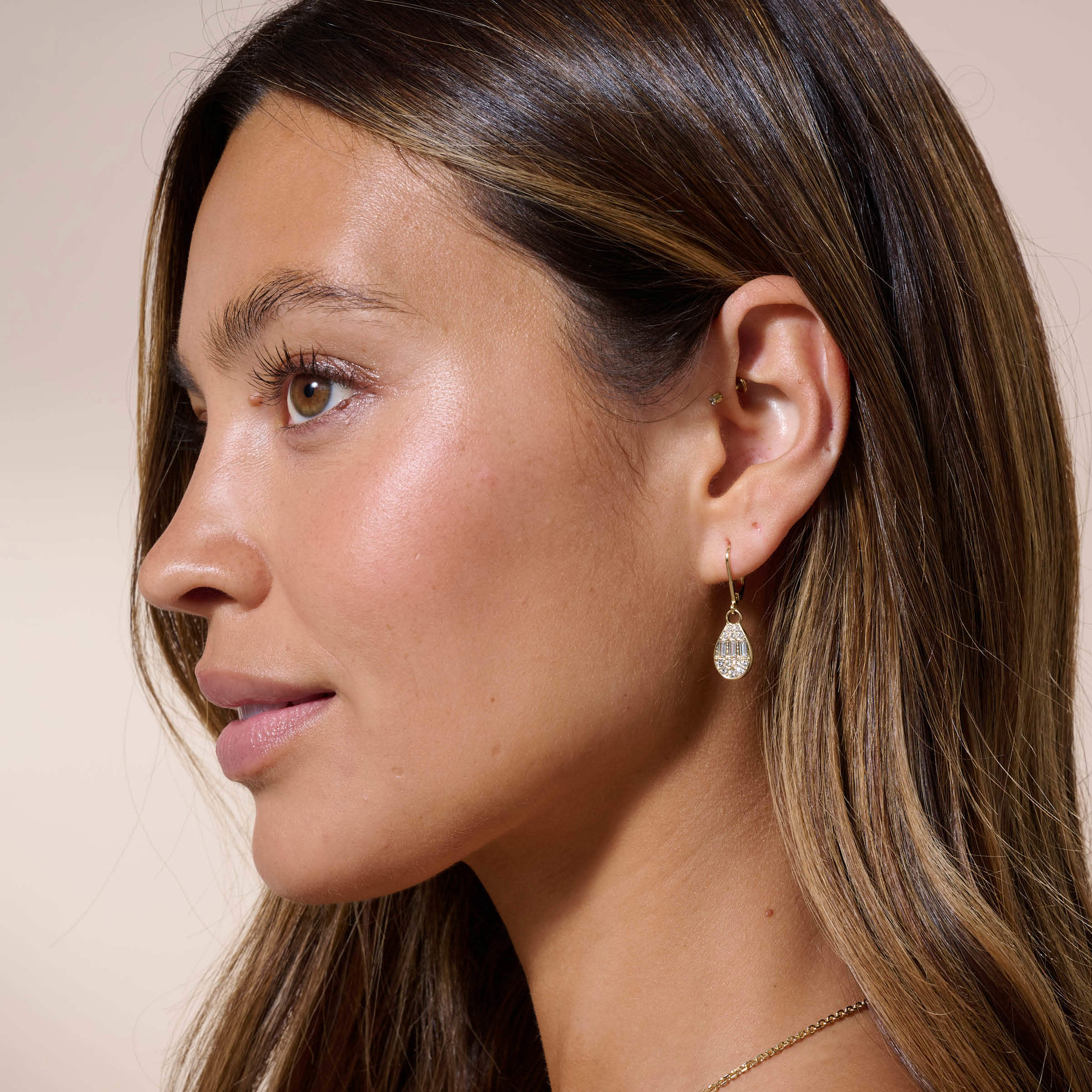 Florique Earrings, Golden — view 2