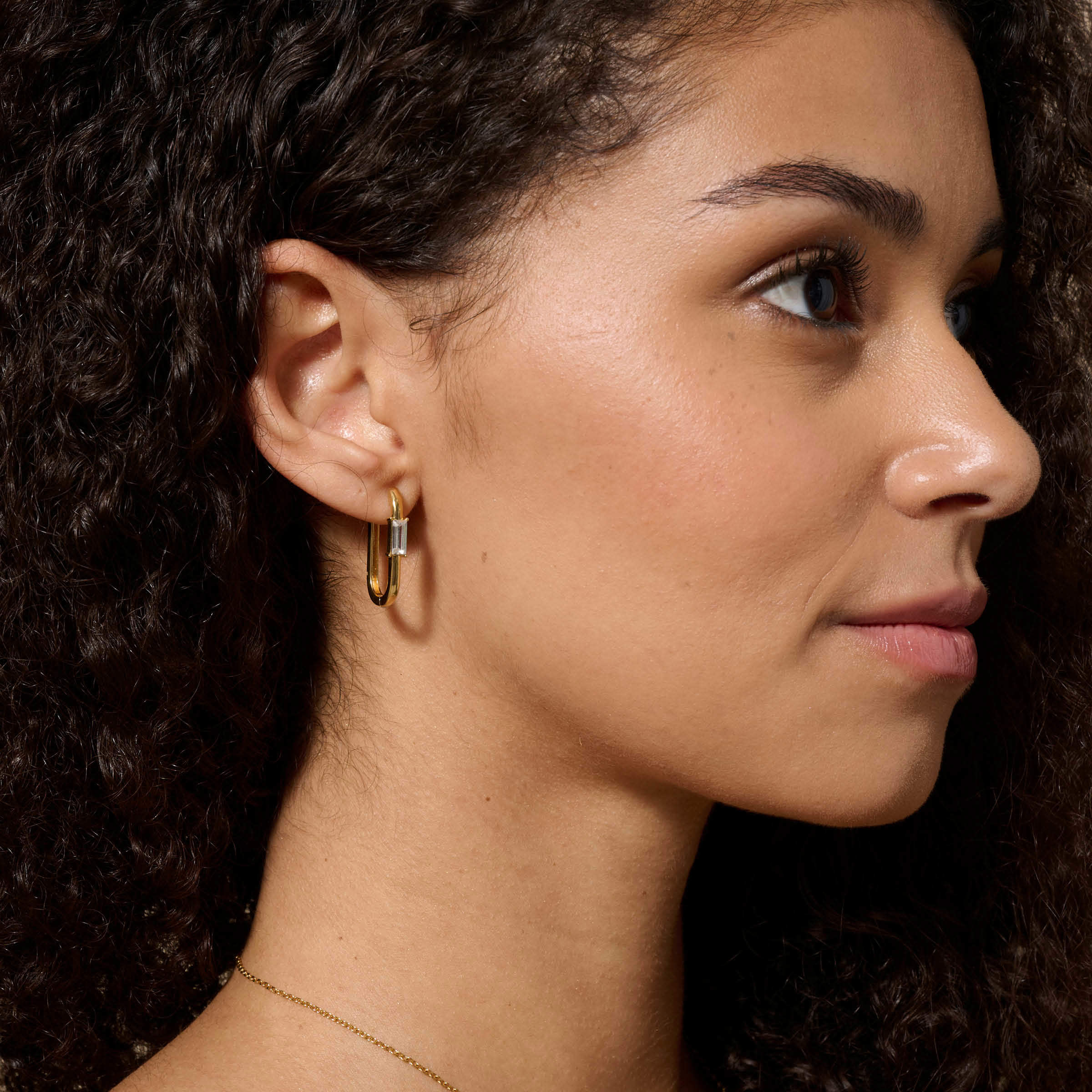Looped In Earrings, Golden — view 2