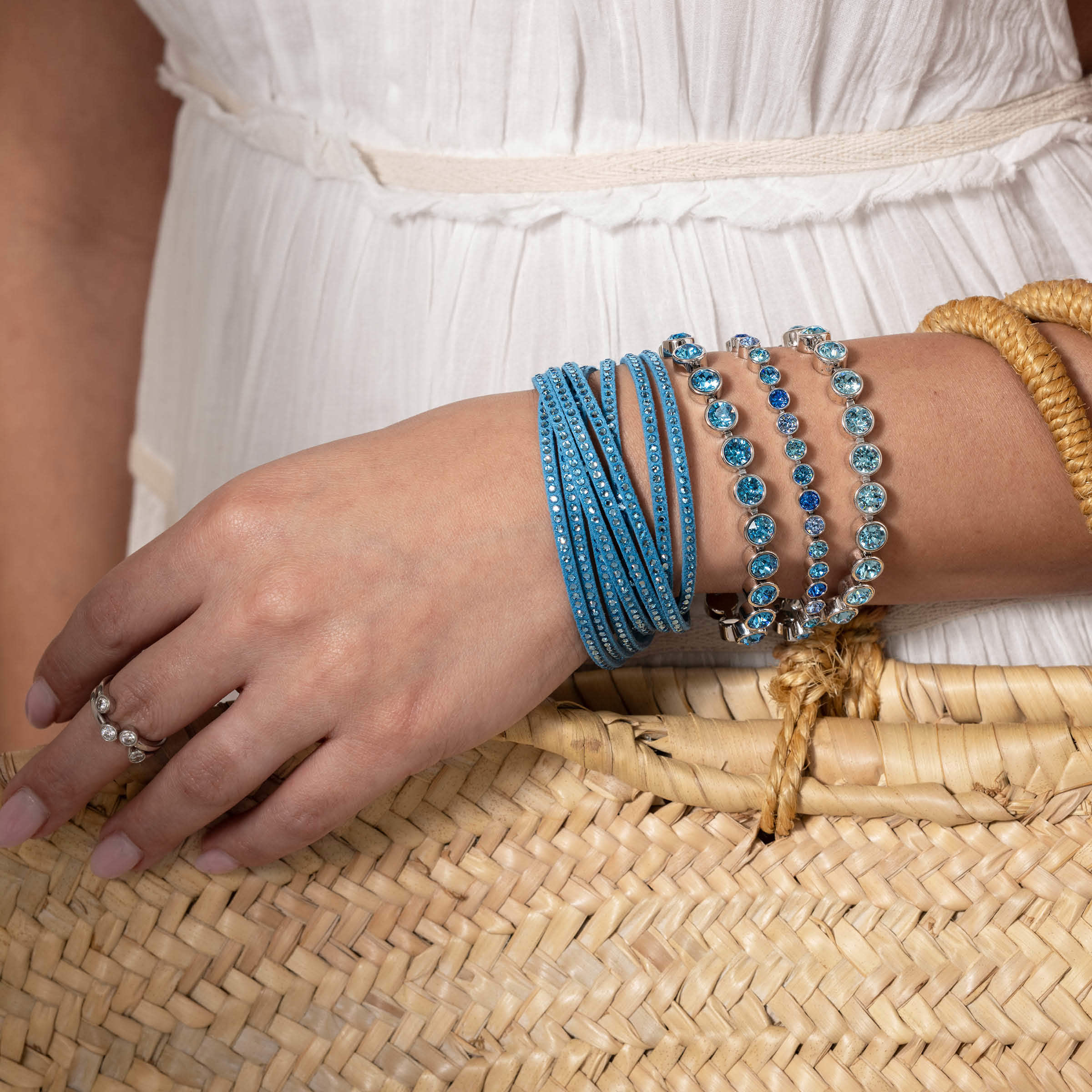 Wrap-Star Bracelet, Ice Blue — view 2