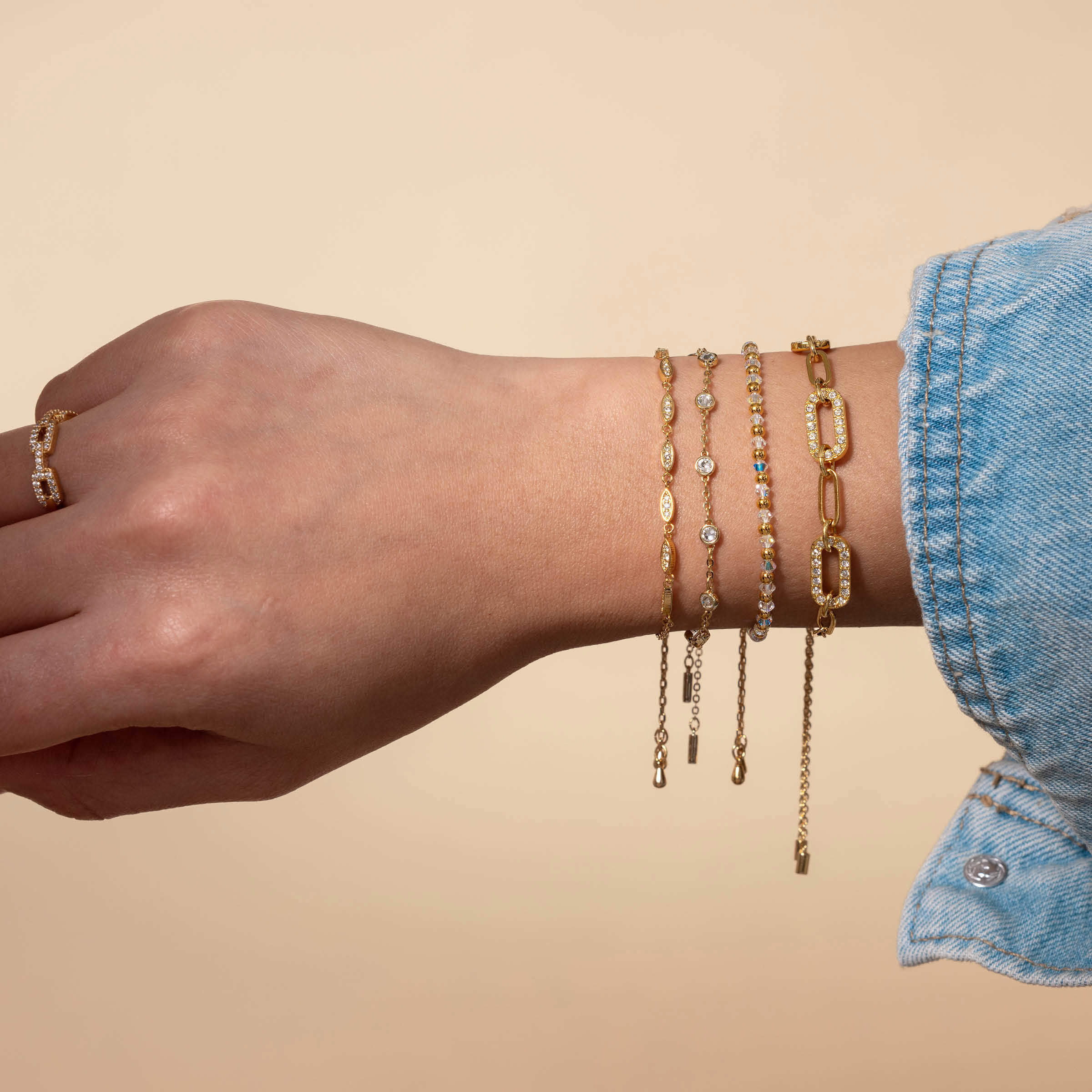 Arella Bracelet, Golden — view 2