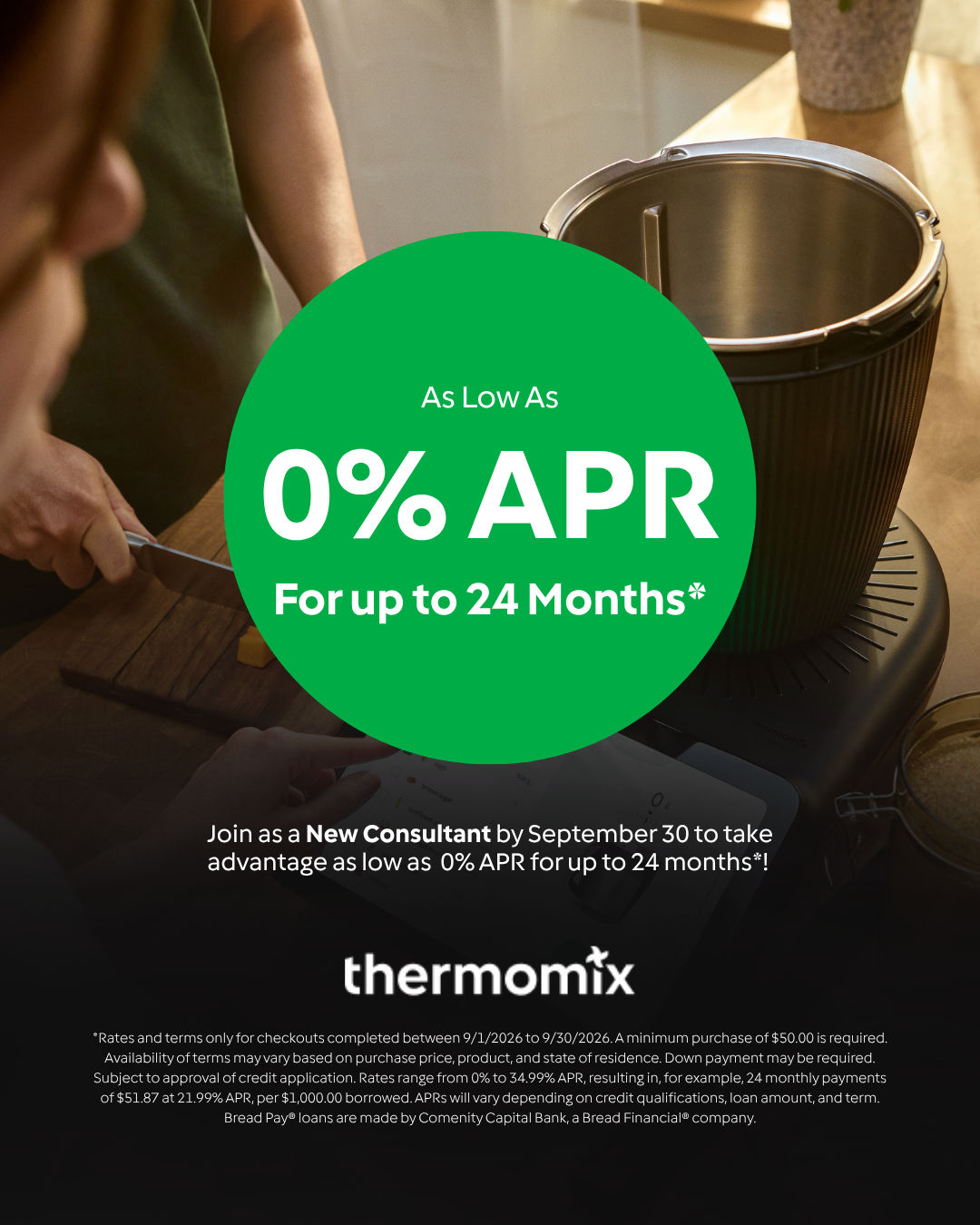 Our September Consultant Financing Offer