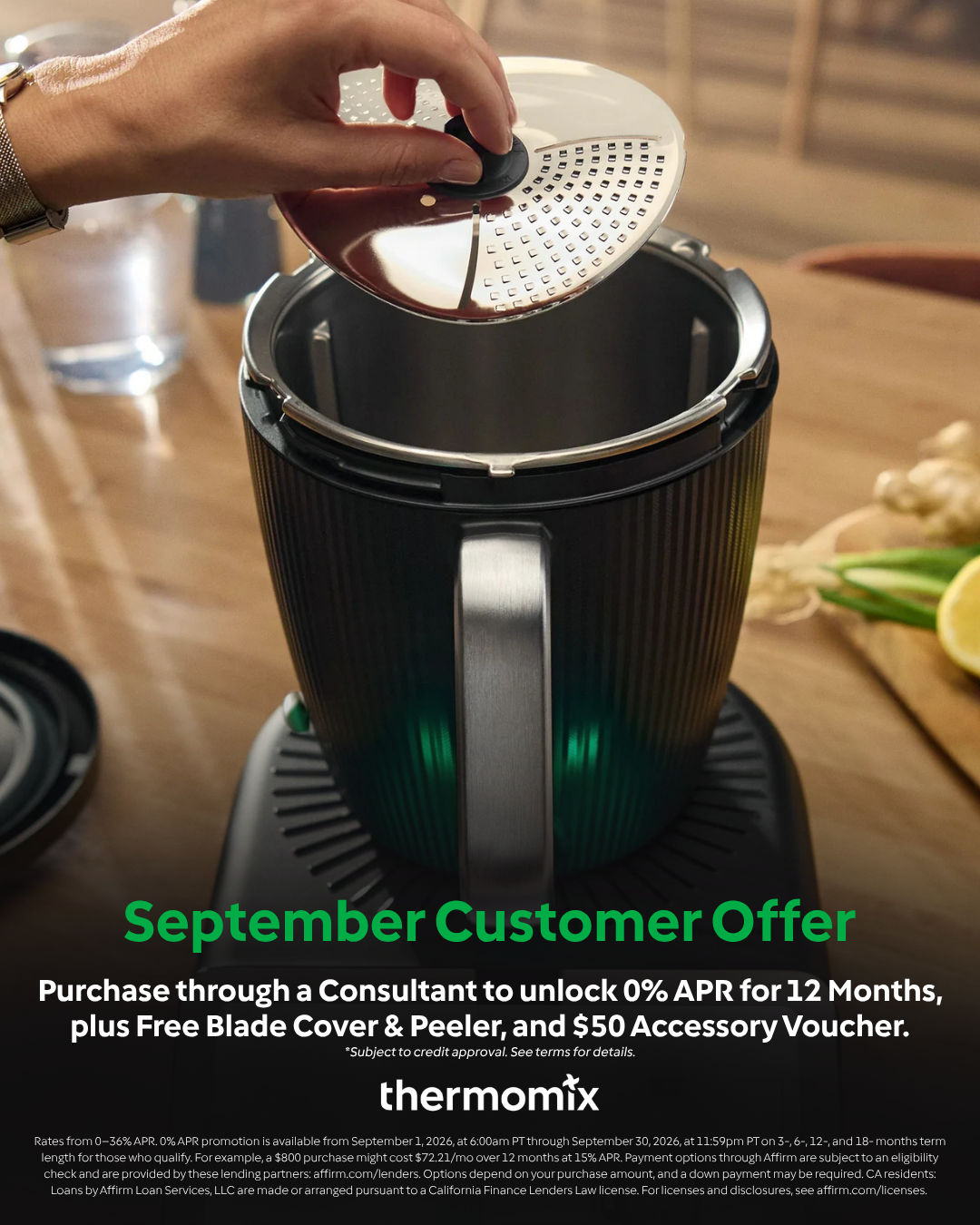 Our September Customer Financing Offer