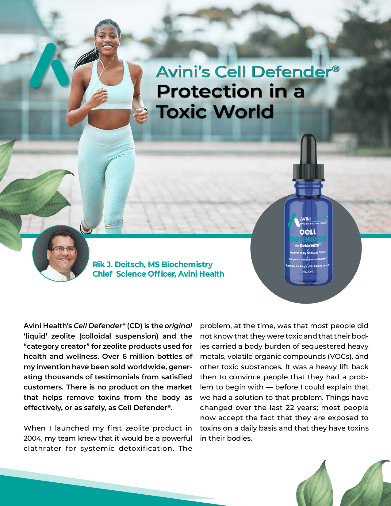 Avini's Cell Defender Protection in a Toxic World