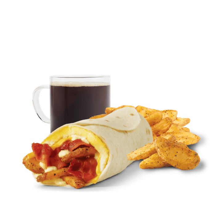Breakfast Burrito, Bacon Combo